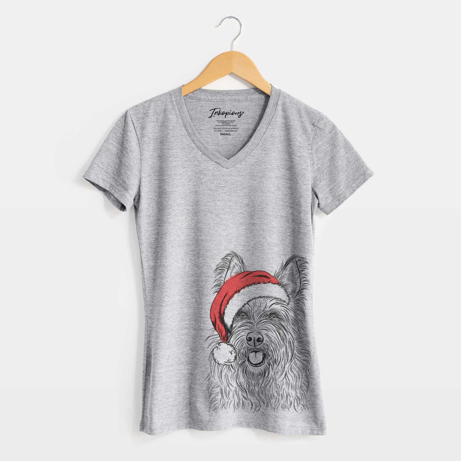 Santa Kyros the Berger Picard - Women's V-neck Shirt