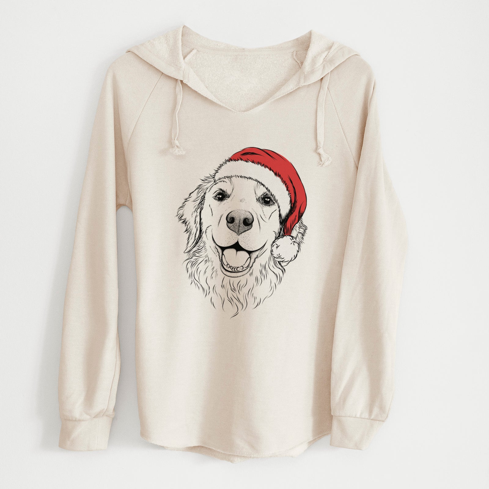 Santa Legend the Golden Retriever - Cali Wave Hooded Sweatshirt