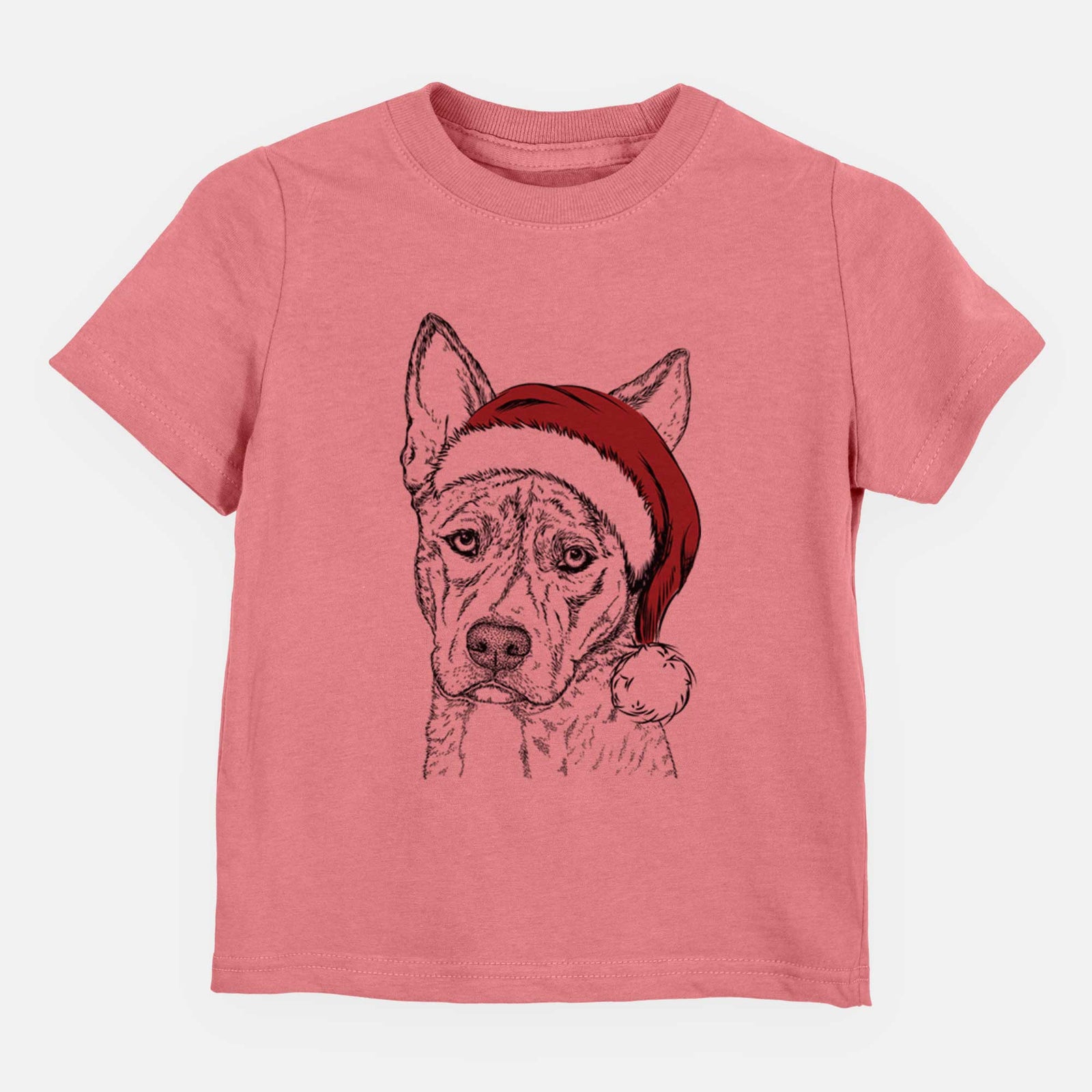 Santa Leo the Ibizan Hound Bull Mastiff Mix - Kids/Youth/Toddler Shirt