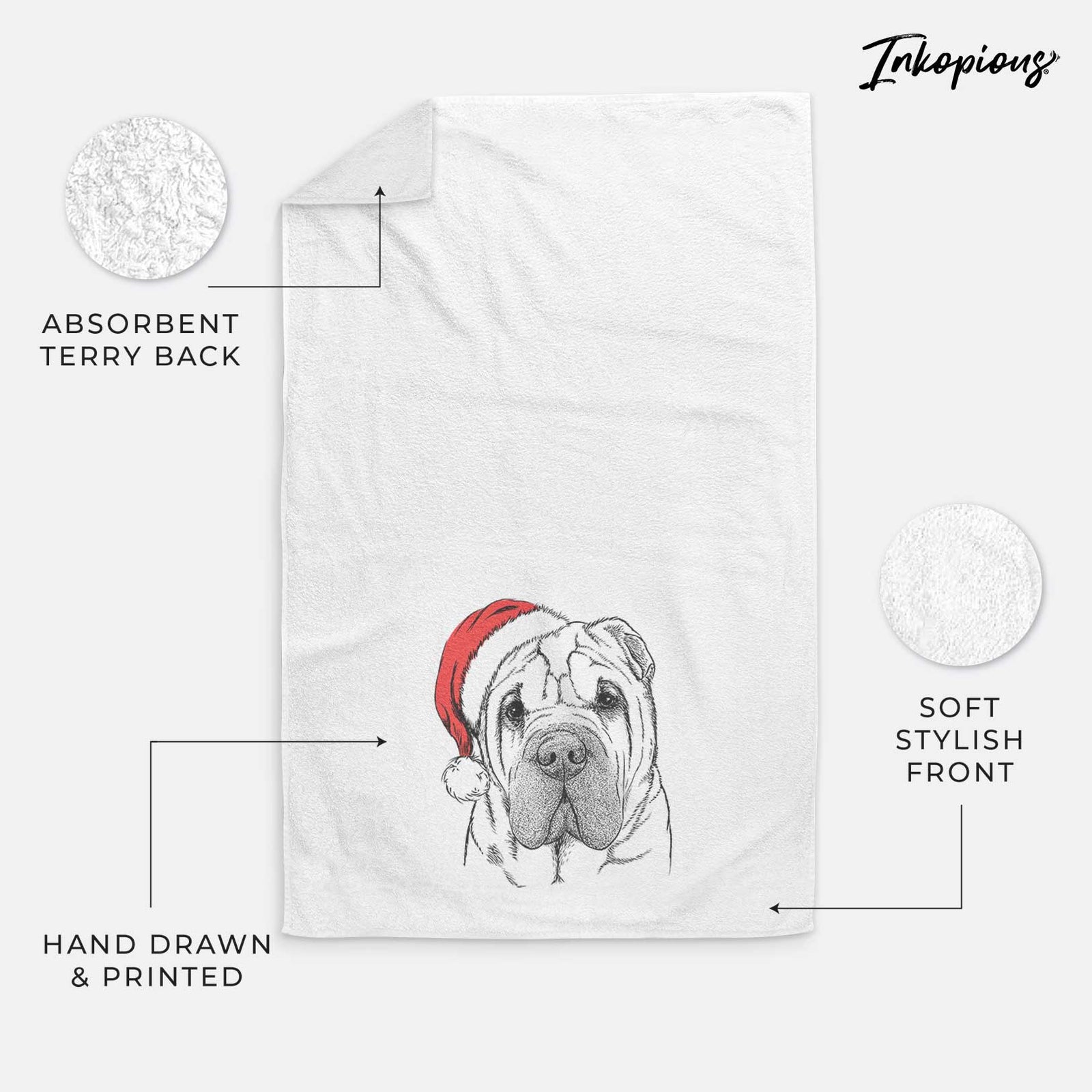 Lilly the Shar Pei Decorative Hand Towel