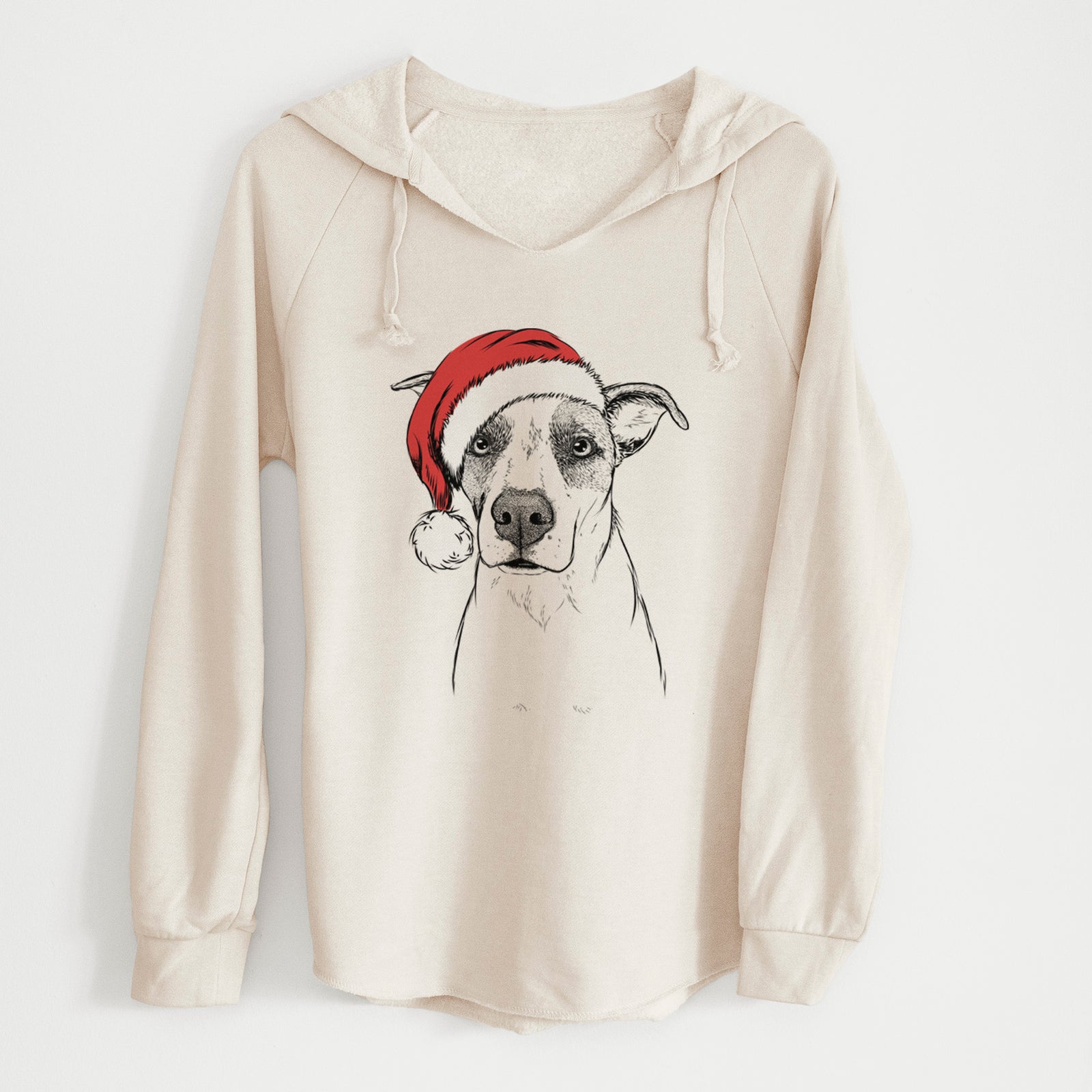 Santa Lily the Mixed Breed - Cali Wave Hooded Sweatshirt