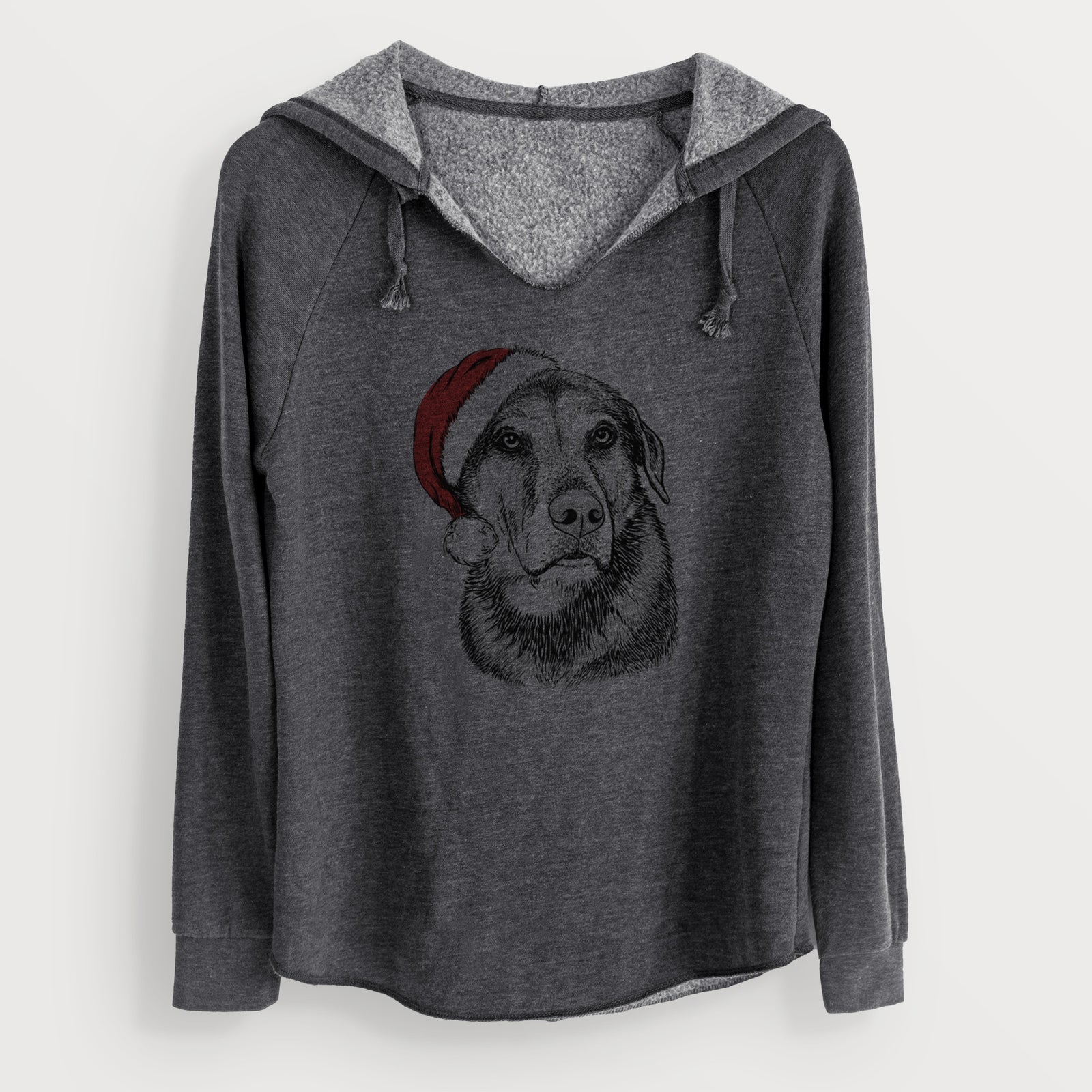 Santa Lobo the Shepherd Mix - Cali Wave Hooded Sweatshirt