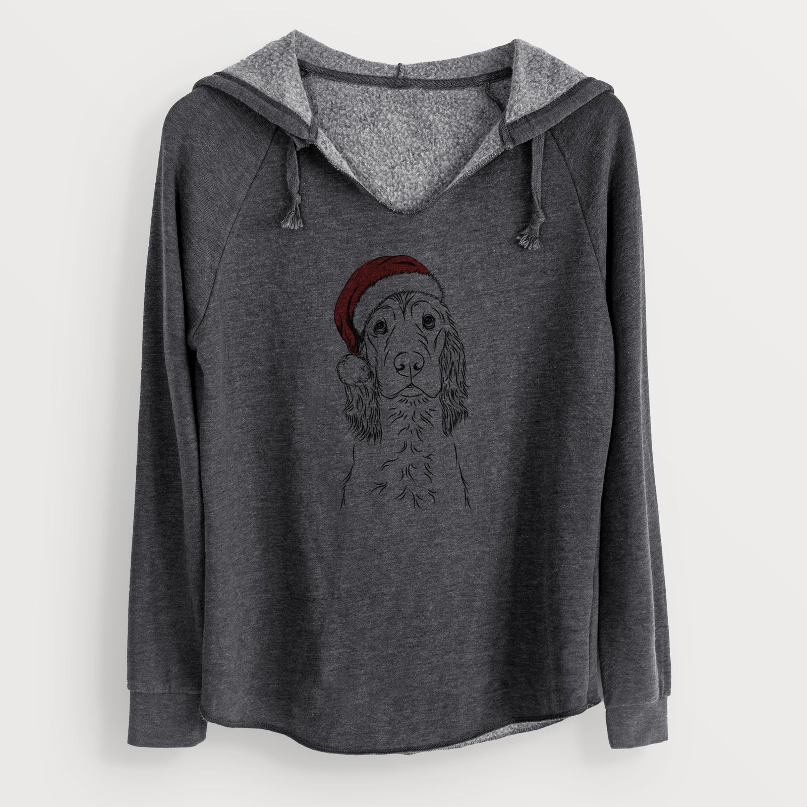 Santa Logan the Cocker Spaniel - Cali Wave Hooded Sweatshirt