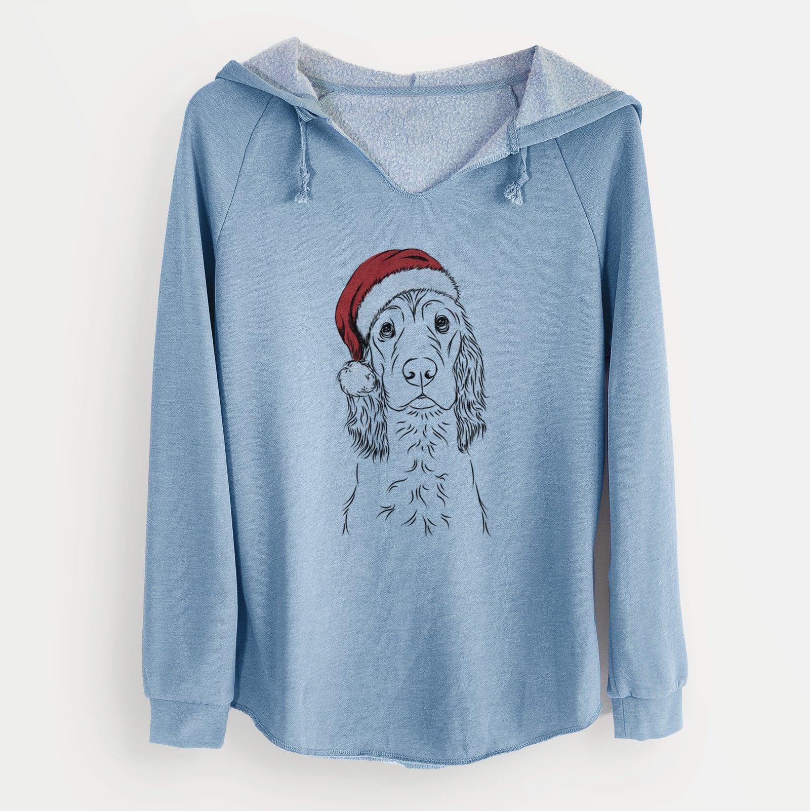 Santa Logan the Cocker Spaniel - Cali Wave Hooded Sweatshirt