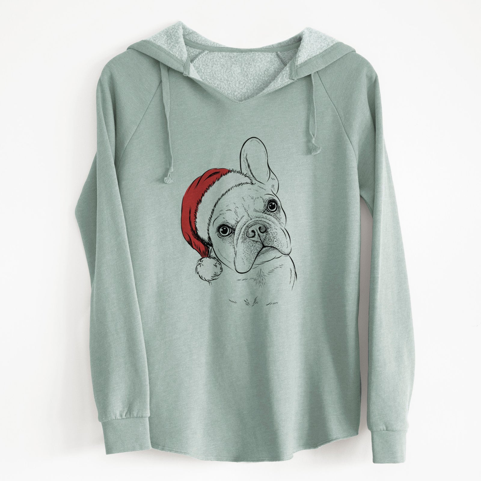 Santa Loki the French Bulldog - Cali Wave Hooded Sweatshirt