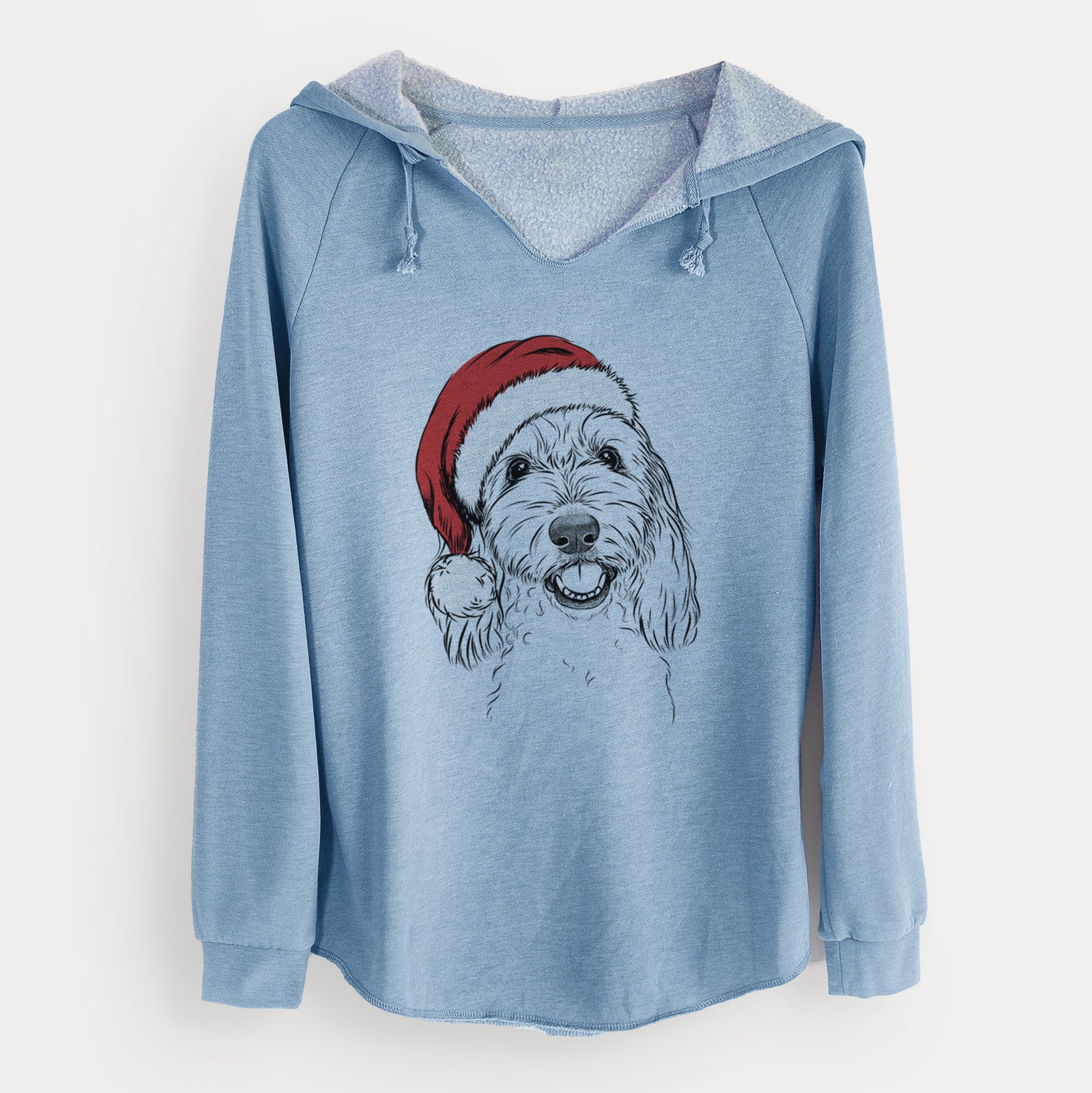 Santa Louie the Coton de Tulear - Cali Wave Hooded Sweatshirt