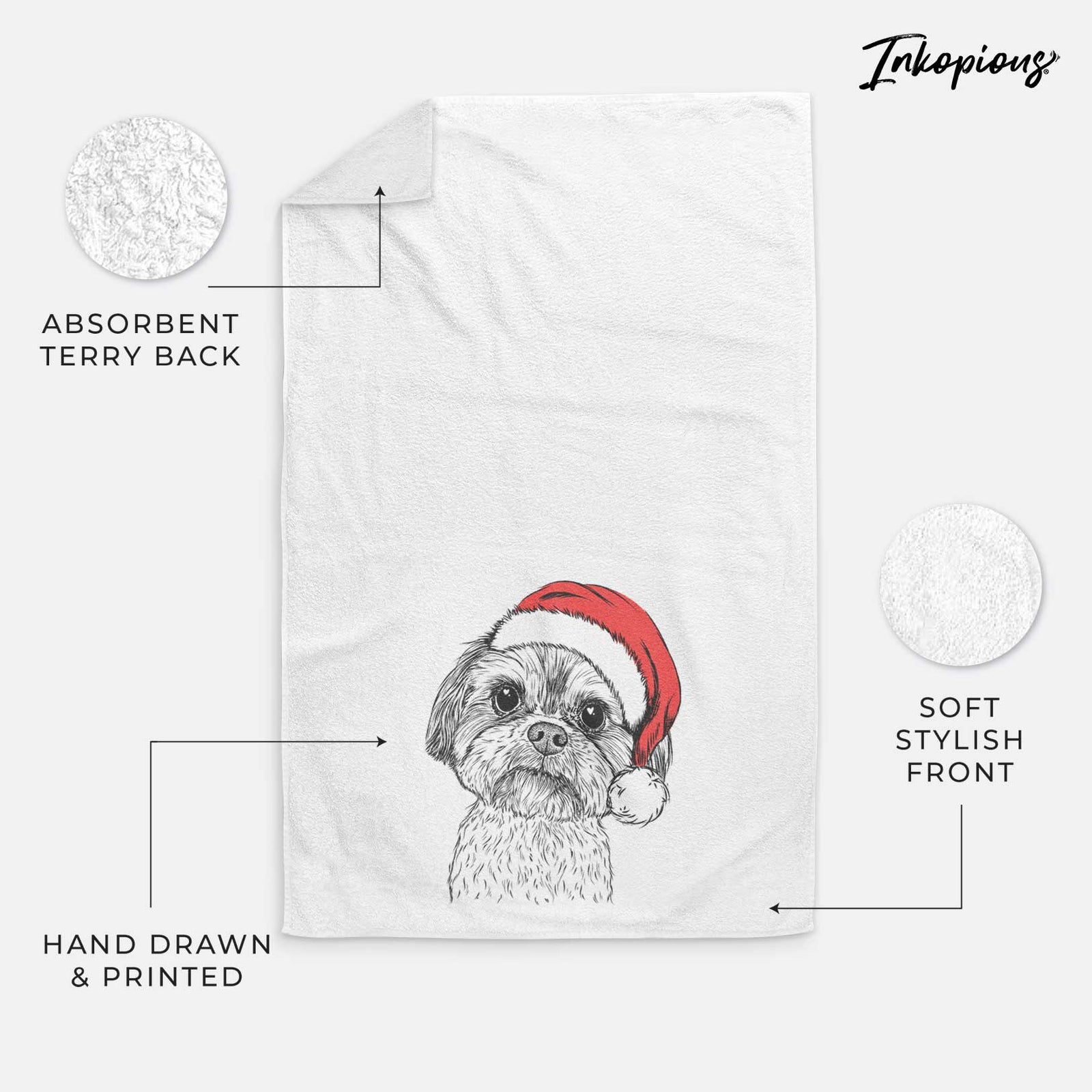Lucy the Shorkie Decorative Hand Towel
