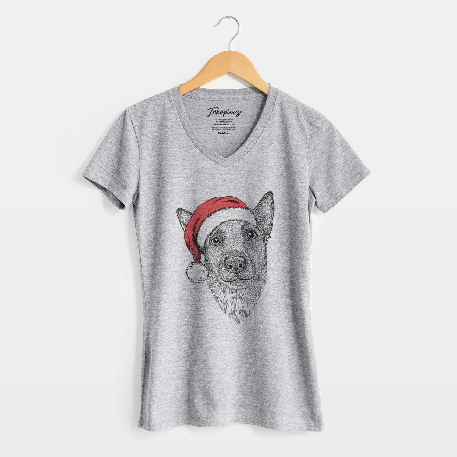 Santa Luna the Shepherd Mix - Women's V-neck Shirt