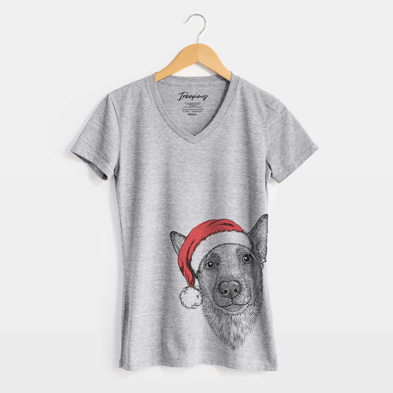 Santa Luna the Shepherd Mix - Women's V-neck Shirt