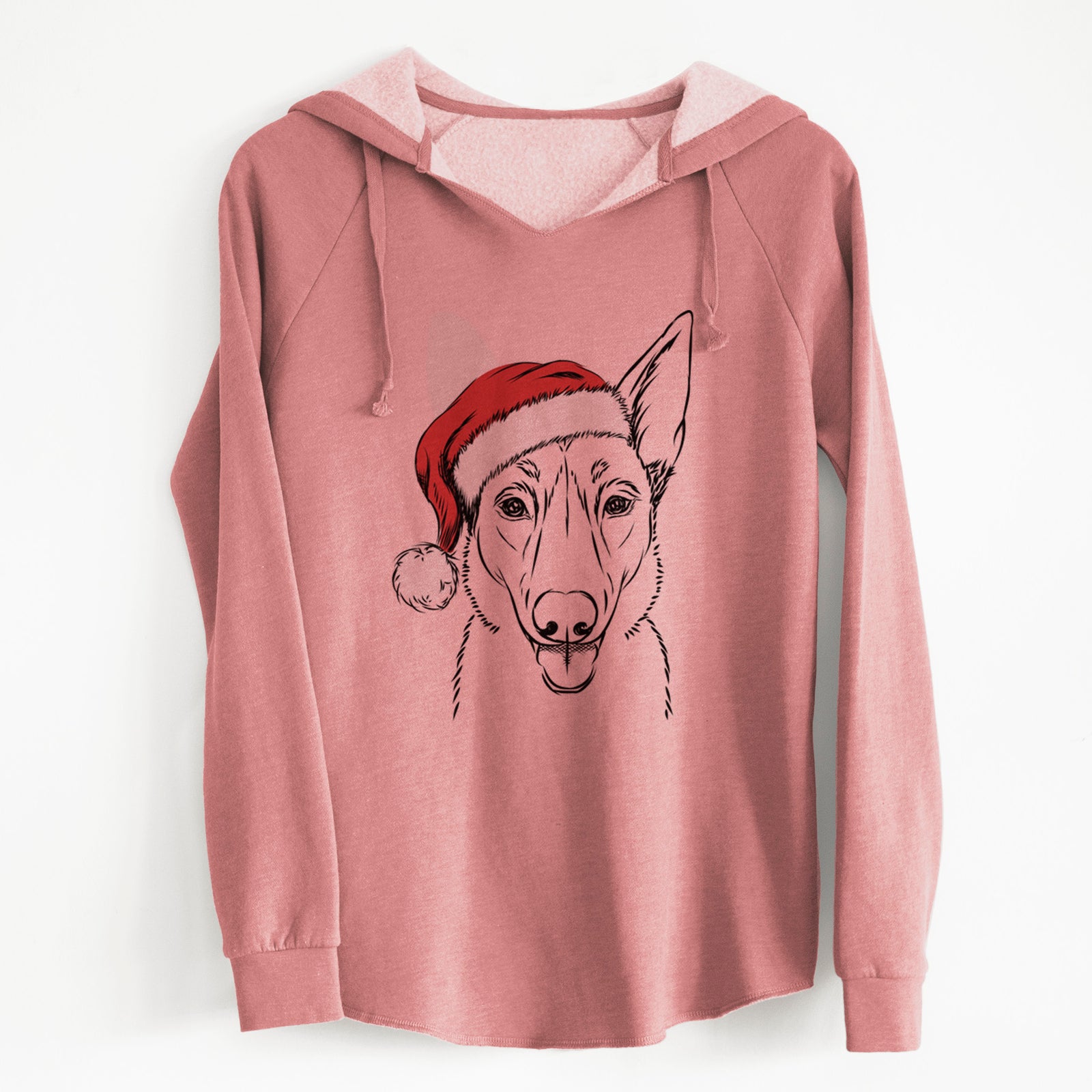 Santa Lyric the Belgian Malinois - Cali Wave Hooded Sweatshirt