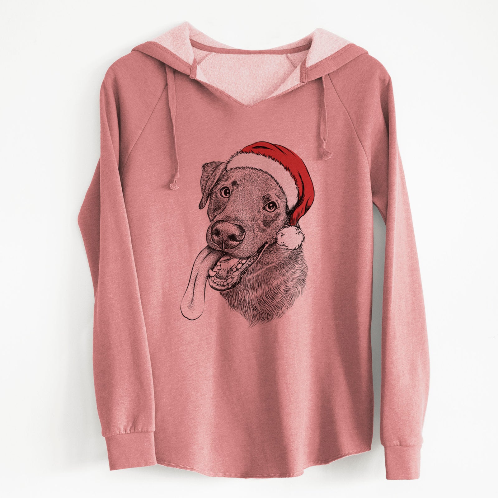 Santa Macaroni the Lab Mix - Cali Wave Hooded Sweatshirt