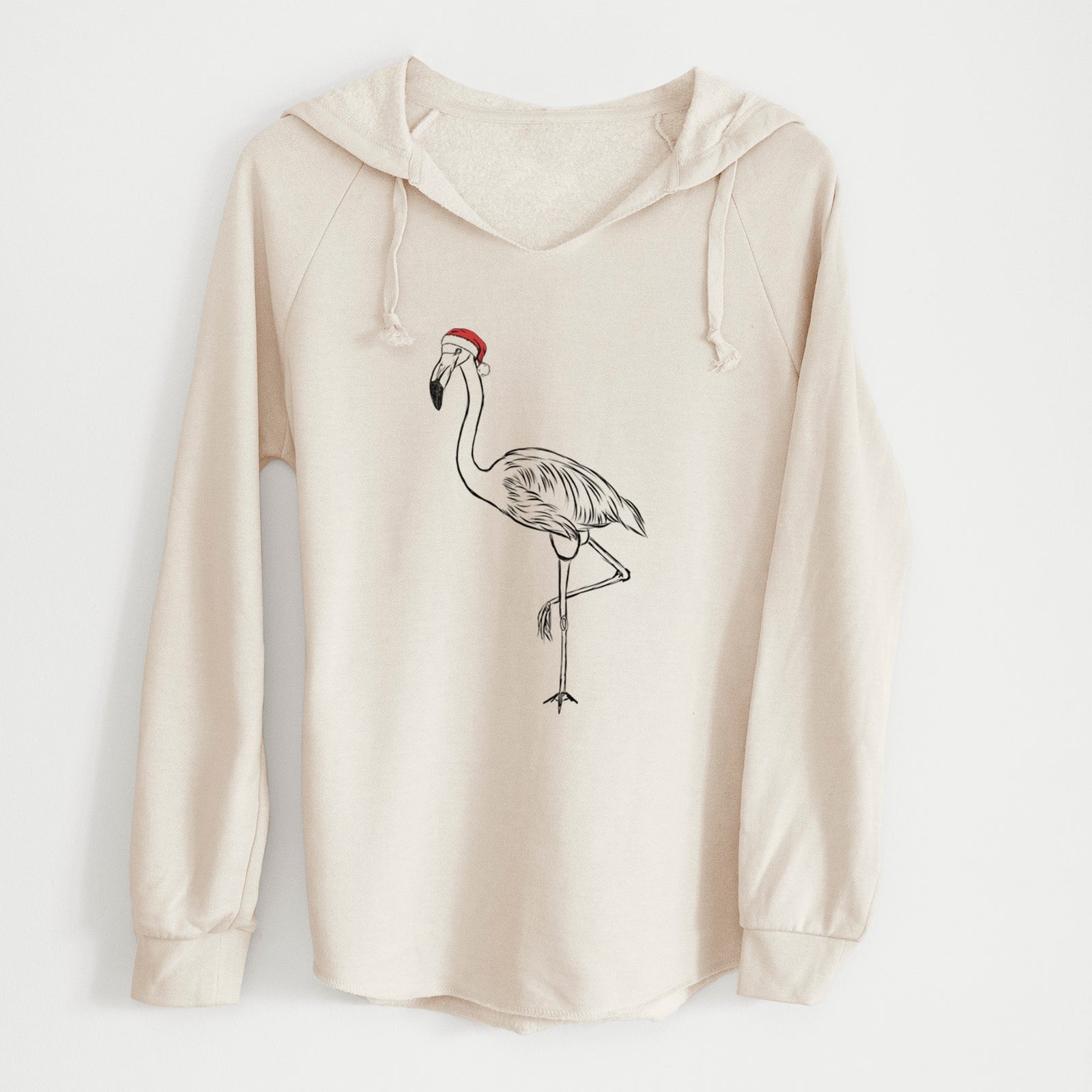 Santa Mango the Flamingo - Cali Wave Hooded Sweatshirt