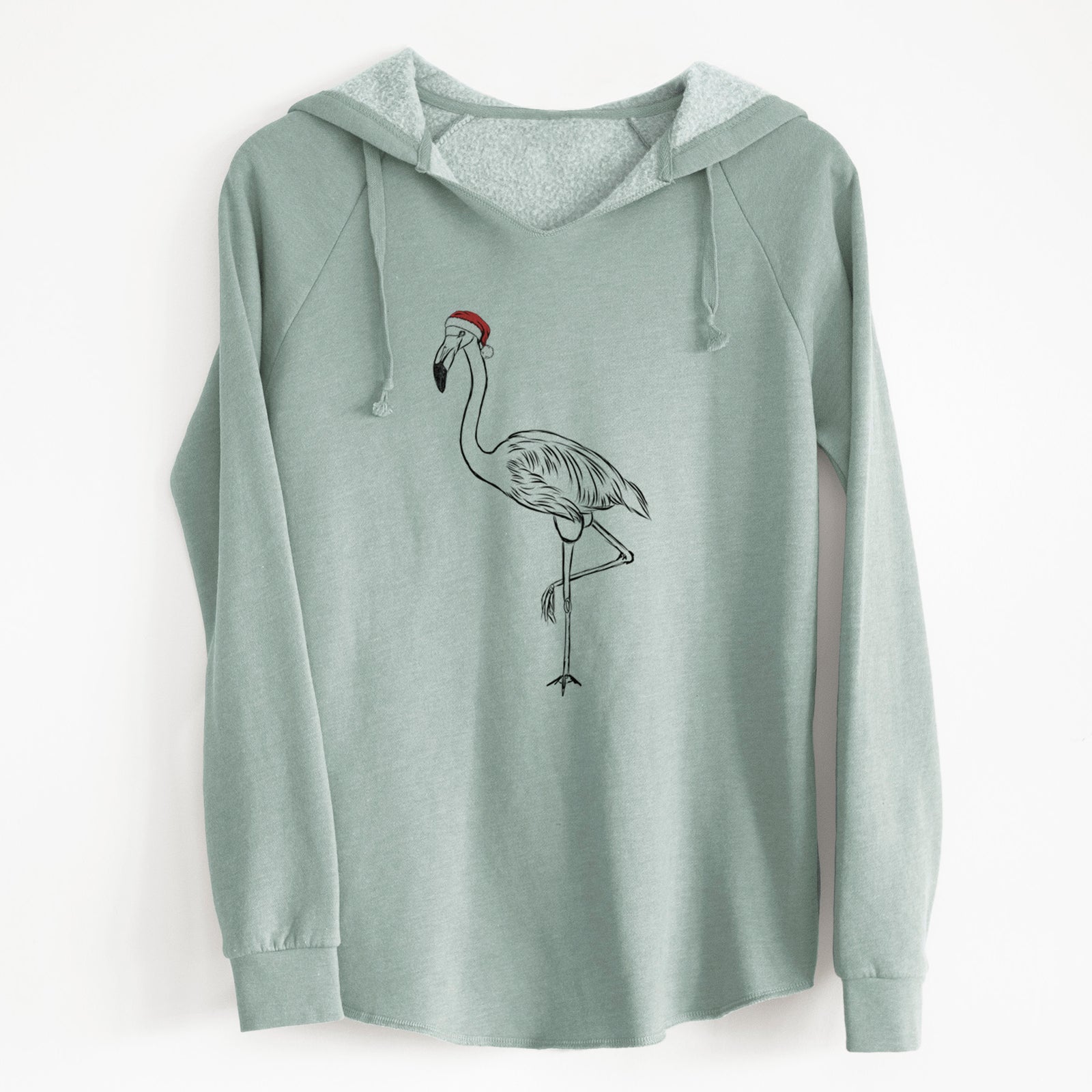 Santa Mango the Flamingo - Cali Wave Hooded Sweatshirt