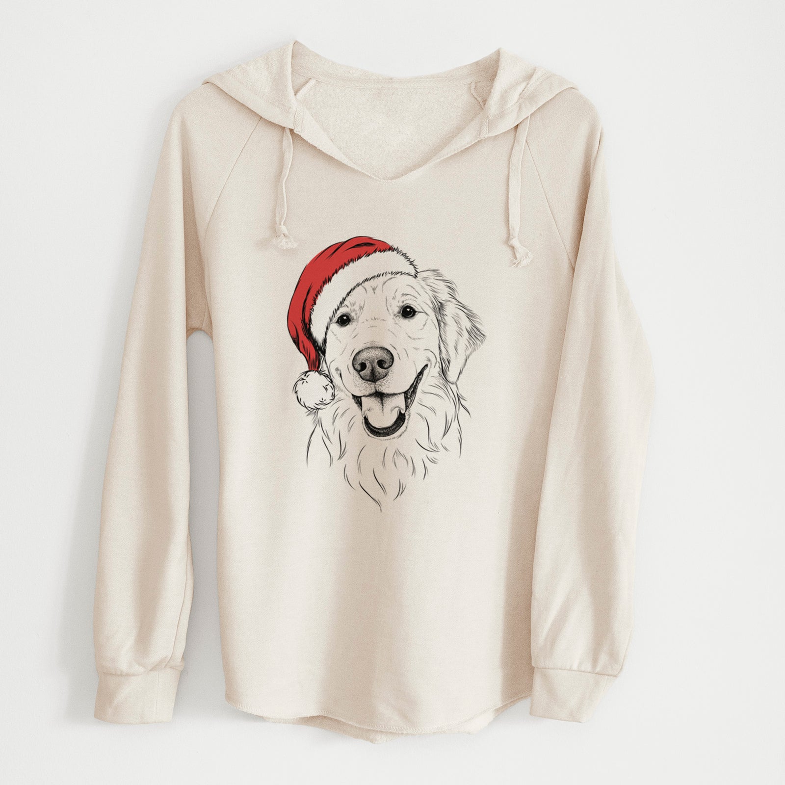 Santa Maple the Golden Retriever - Cali Wave Hooded Sweatshirt