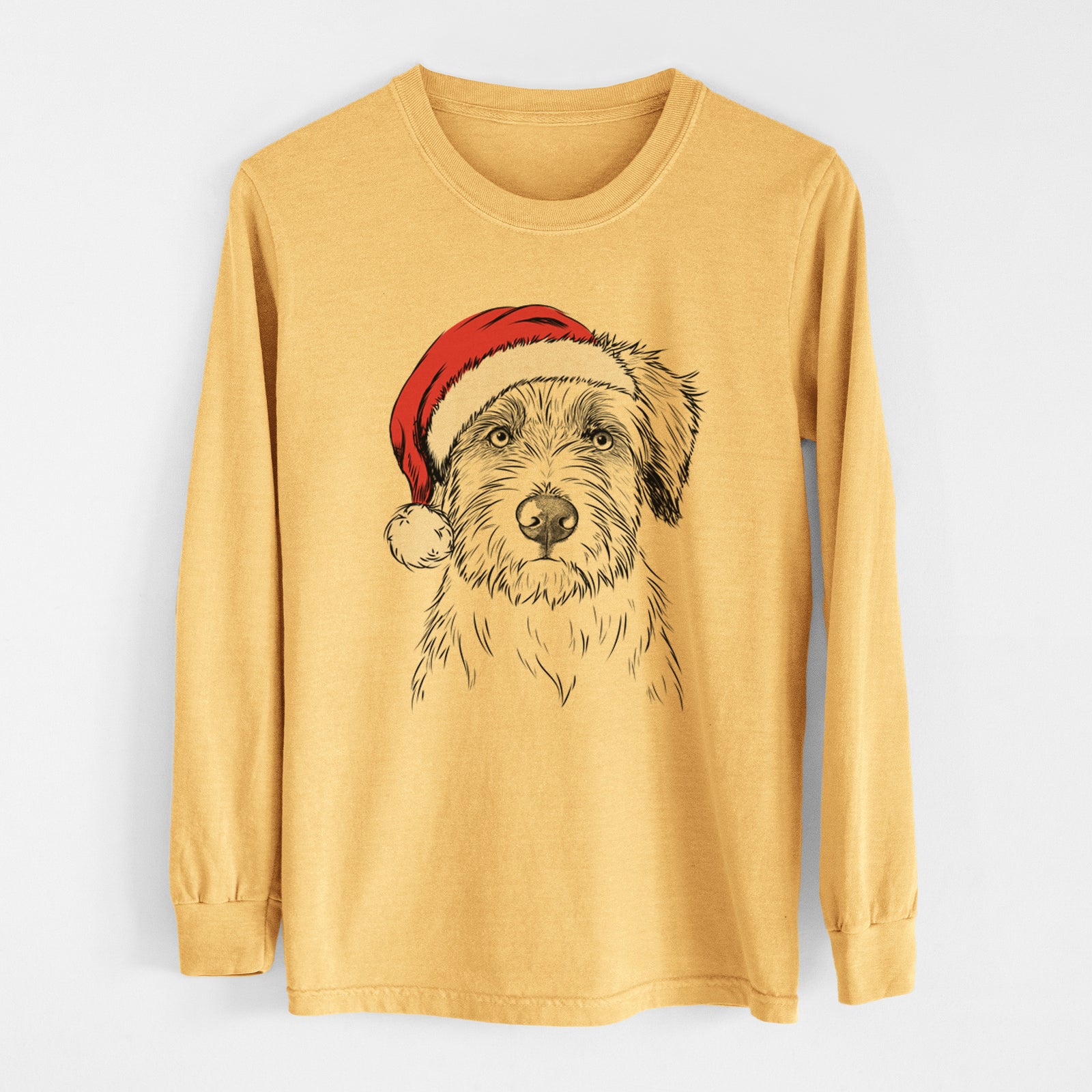 Santa Marek the Bernedoodle - Heavyweight 100% Cotton Long Sleeve
