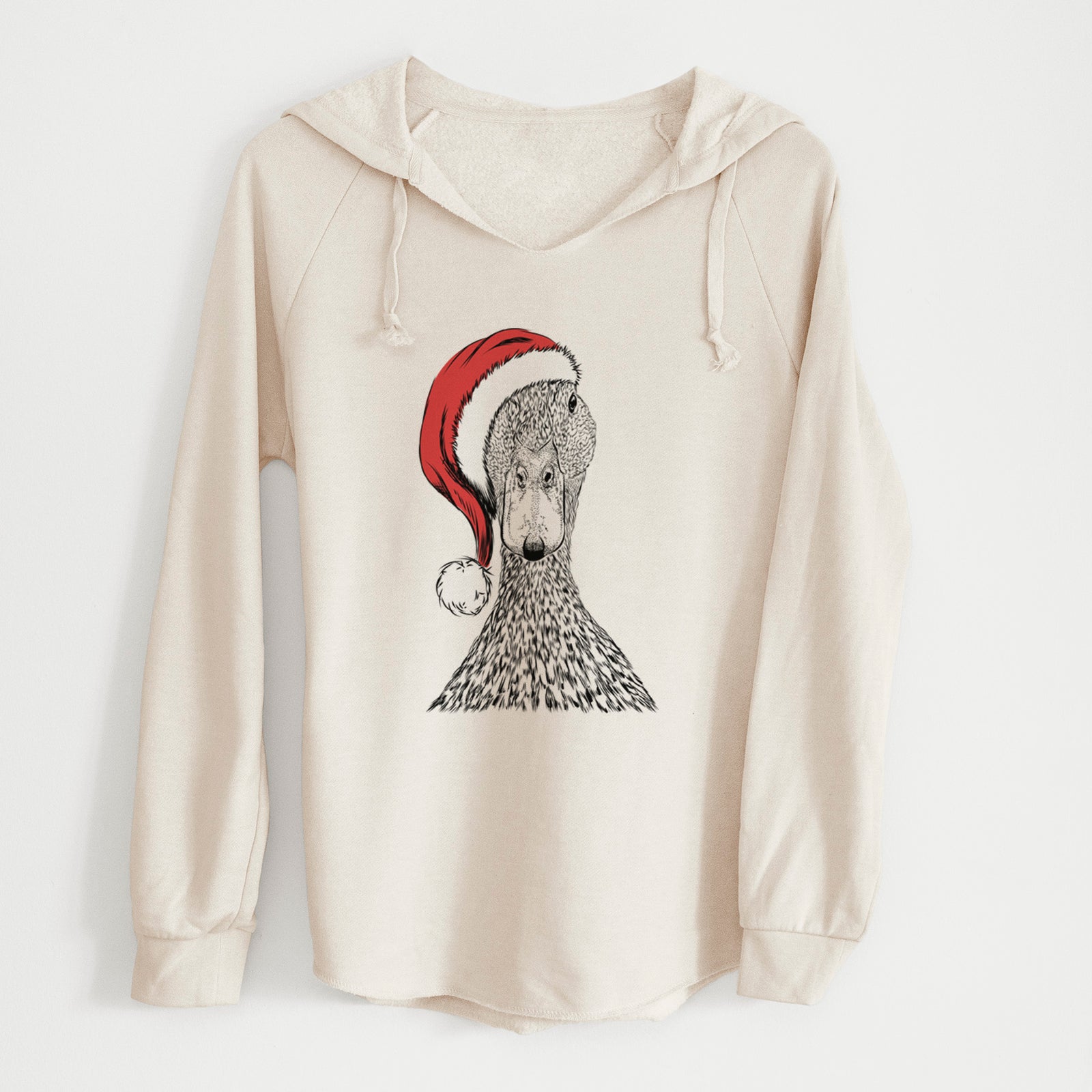 Santa Marge the Mallard Duck - Cali Wave Hooded Sweatshirt