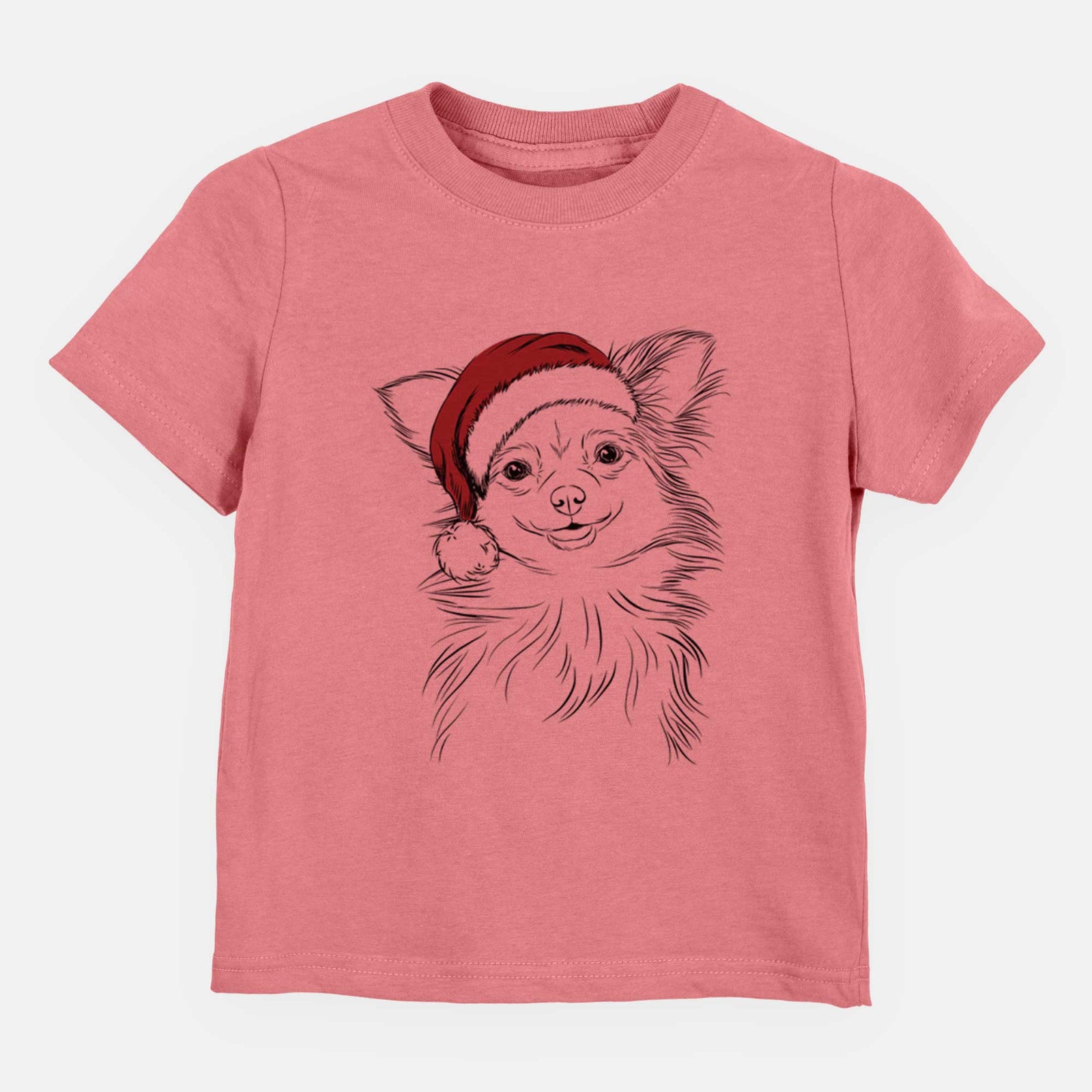 Santa Marzi the Long Haired Chihuahua - Kids/Youth/Toddler Shirt