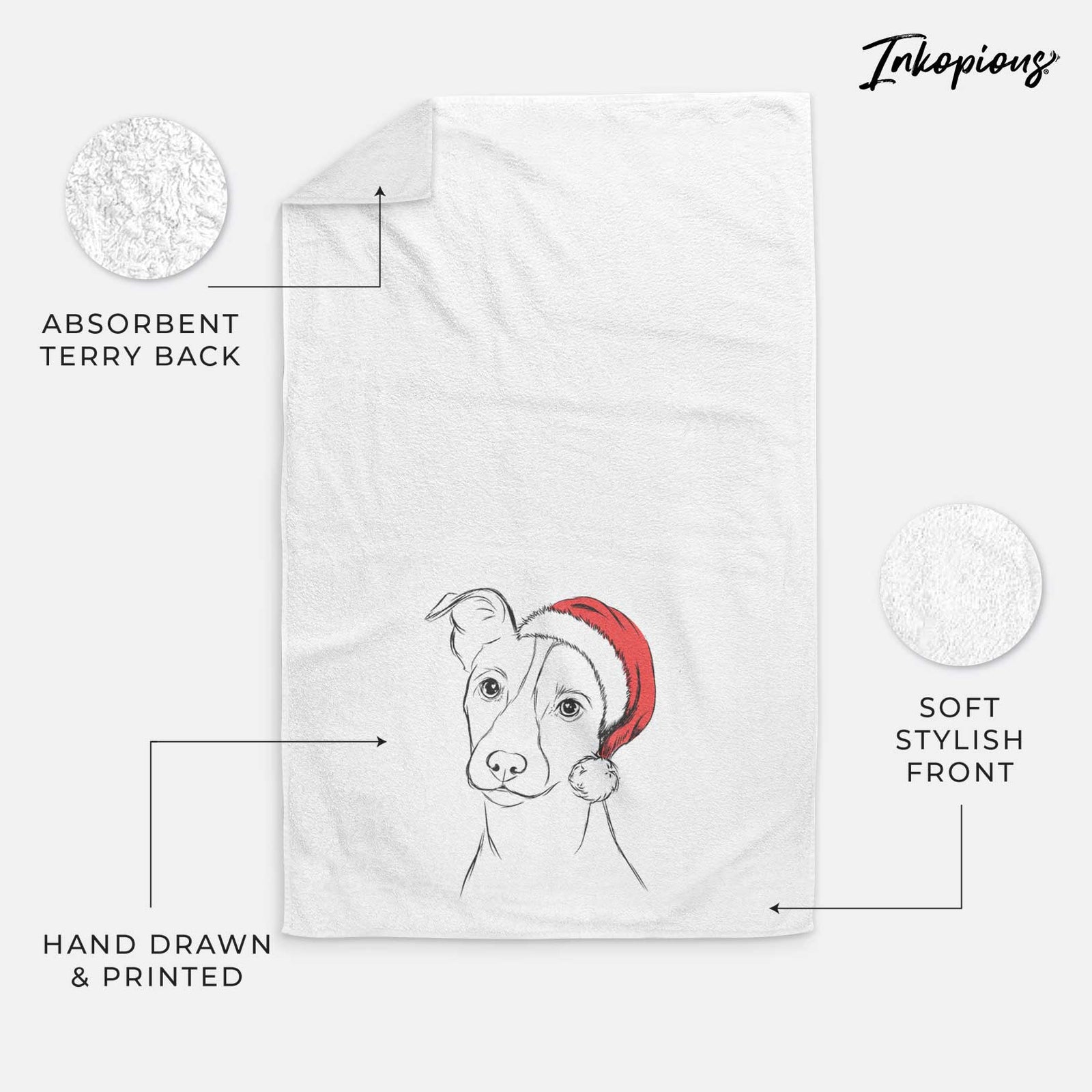 Max the Jack Russell Terrier Decorative Hand Towel