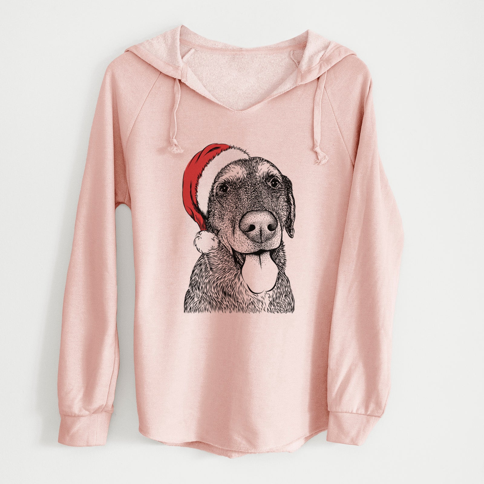 Santa Max the Labrador Retriever - Cali Wave Hooded Sweatshirt