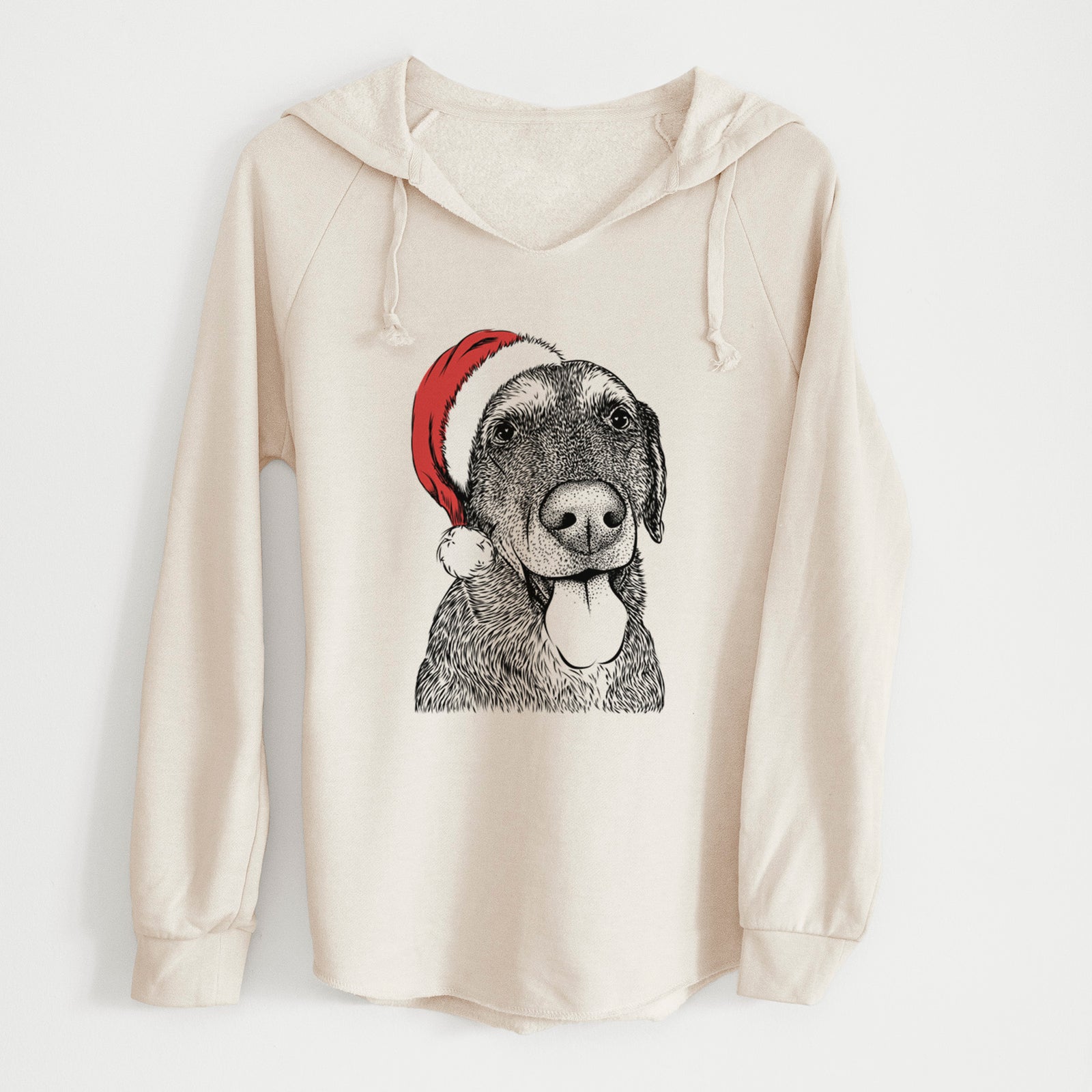 Santa Max the Labrador Retriever - Cali Wave Hooded Sweatshirt