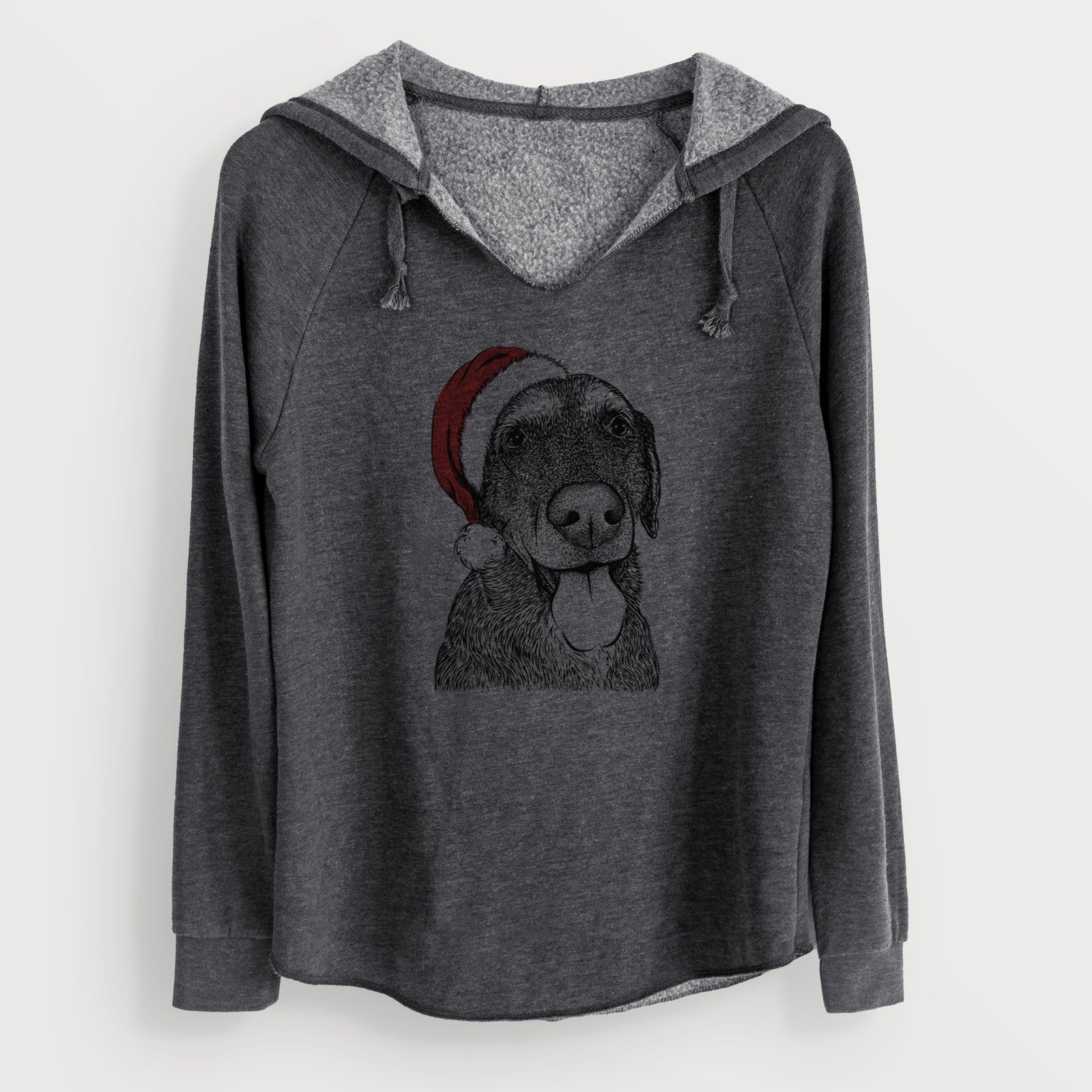 Santa Max the Labrador Retriever - Cali Wave Hooded Sweatshirt
