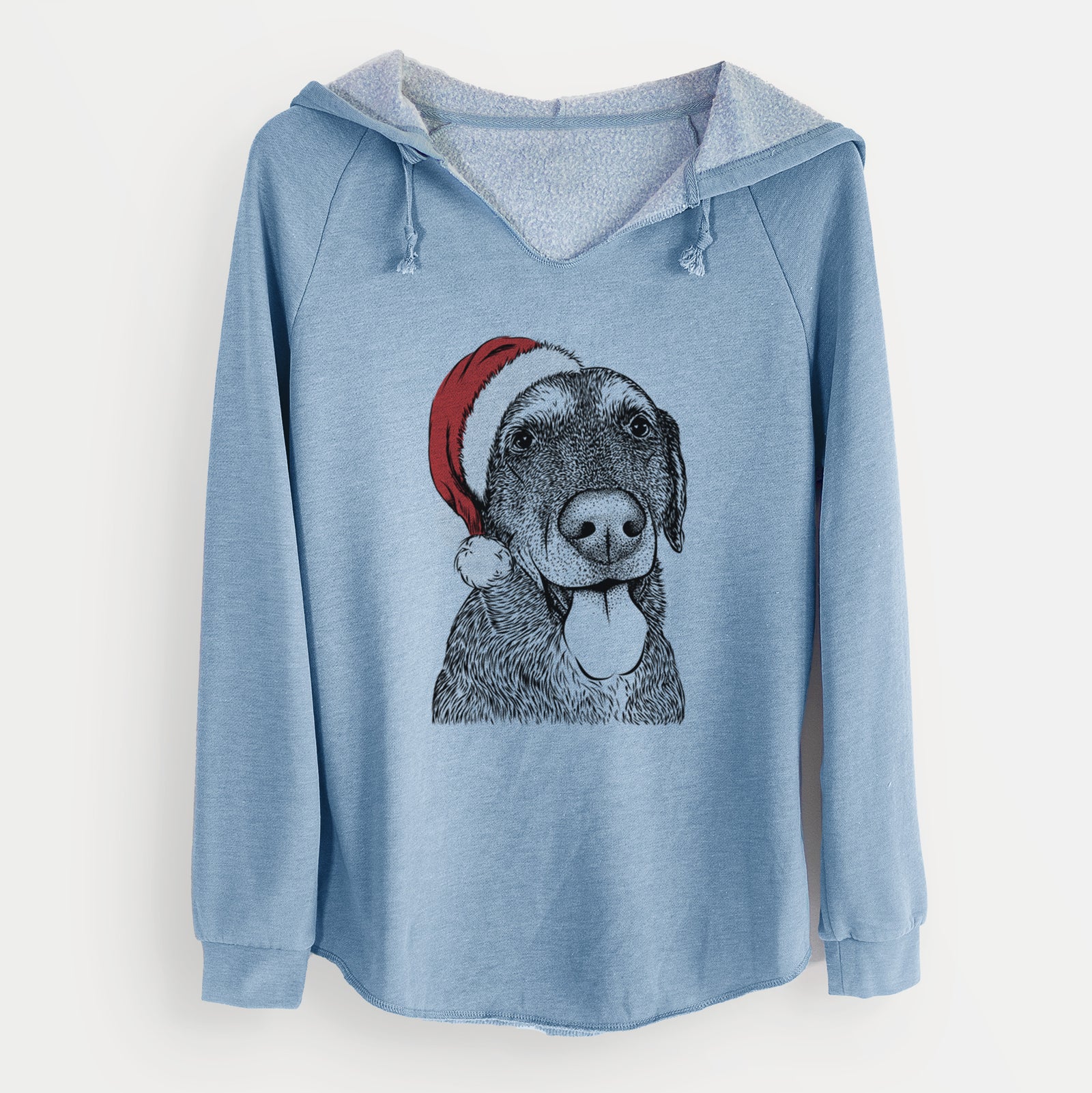 Santa Max the Labrador Retriever - Cali Wave Hooded Sweatshirt