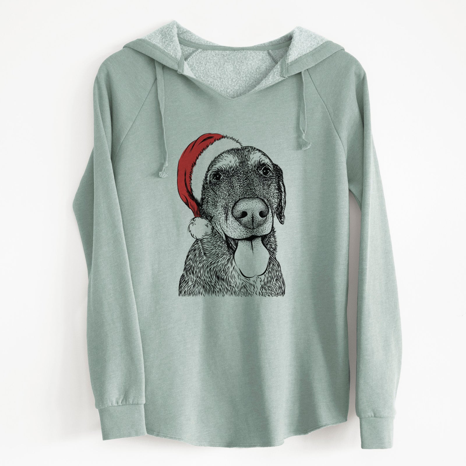 Santa Max the Labrador Retriever - Cali Wave Hooded Sweatshirt