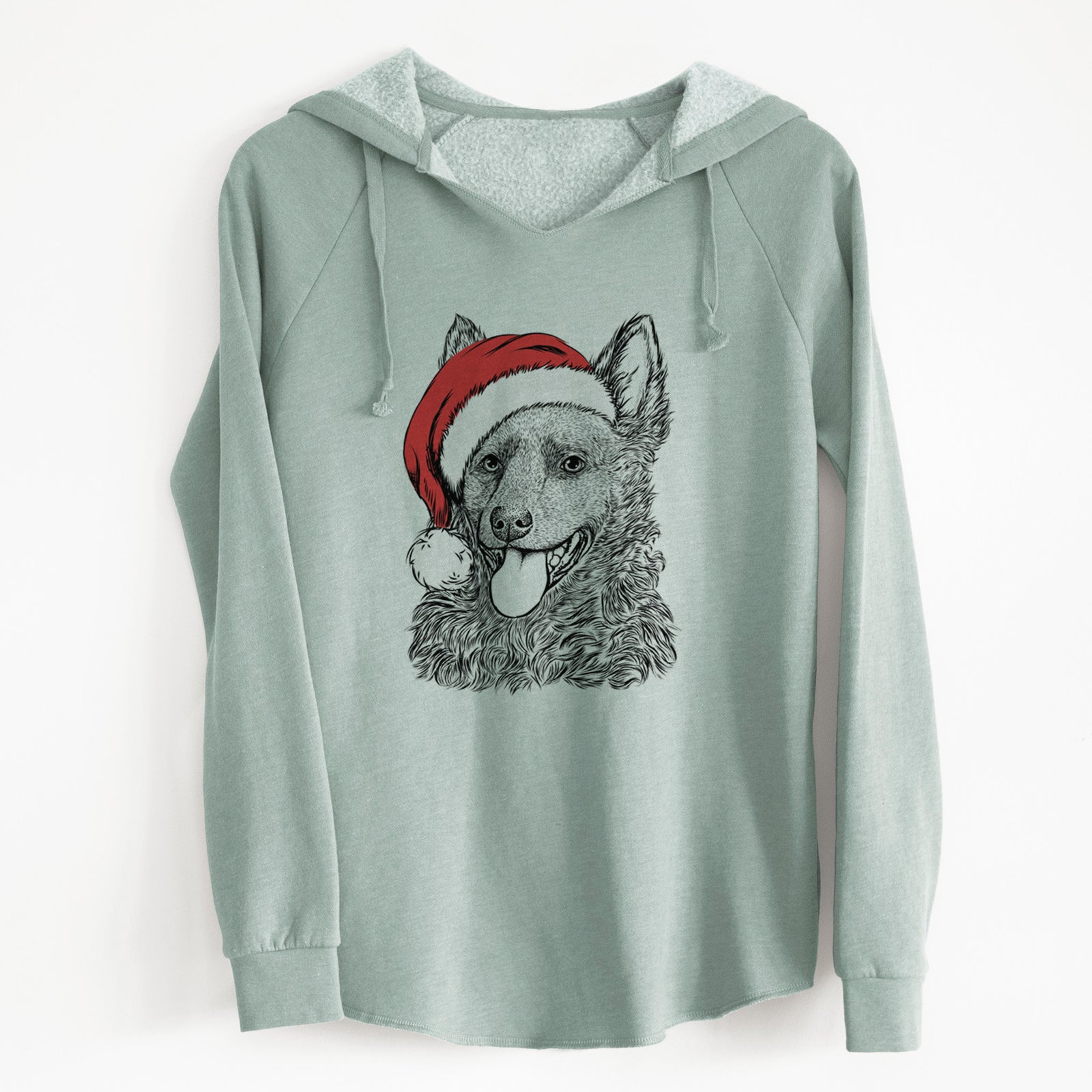 Santa Maximo the Mudi - Cali Wave Hooded Sweatshirt