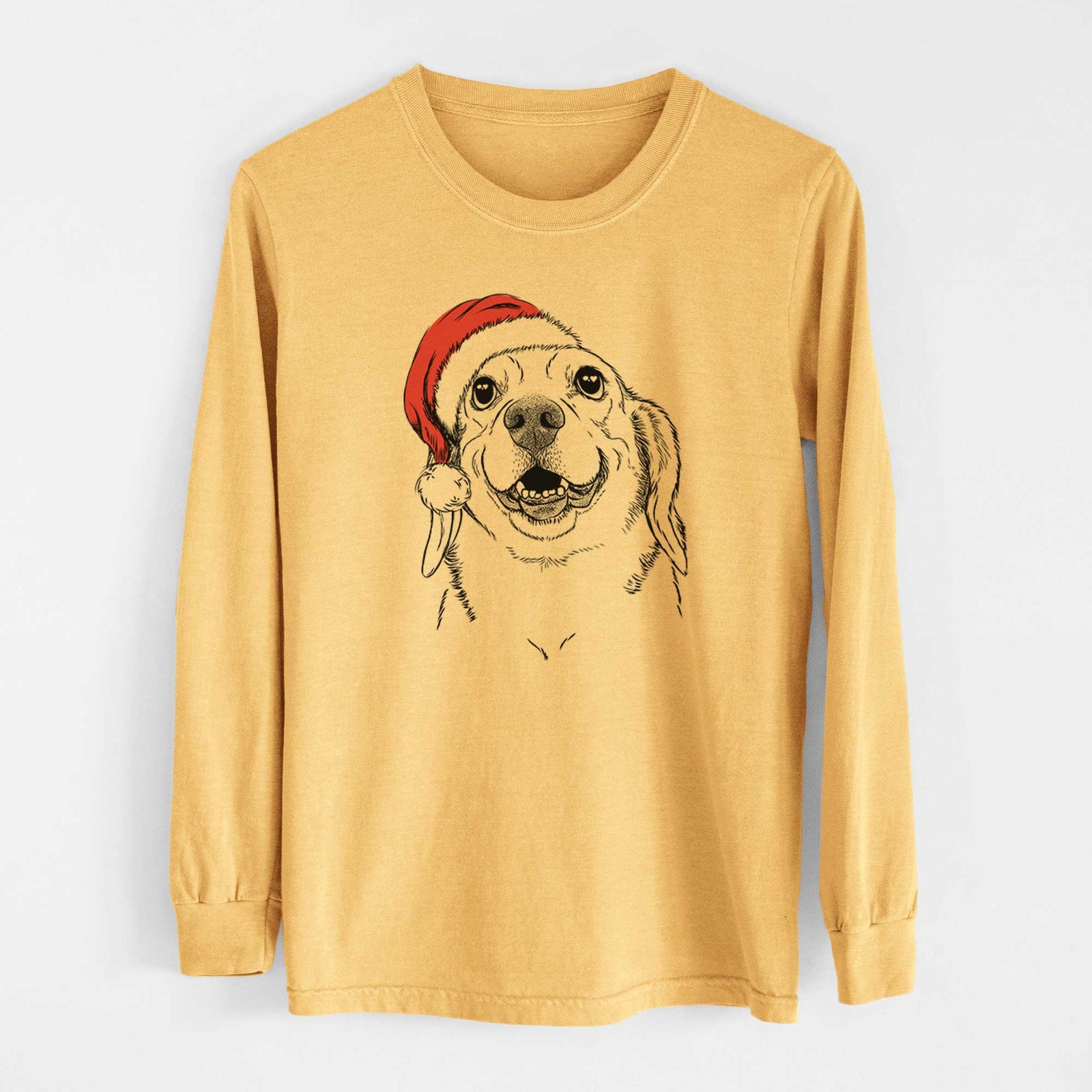 Santa Minnie the Corgle - Heavyweight 100% Cotton Long Sleeve
