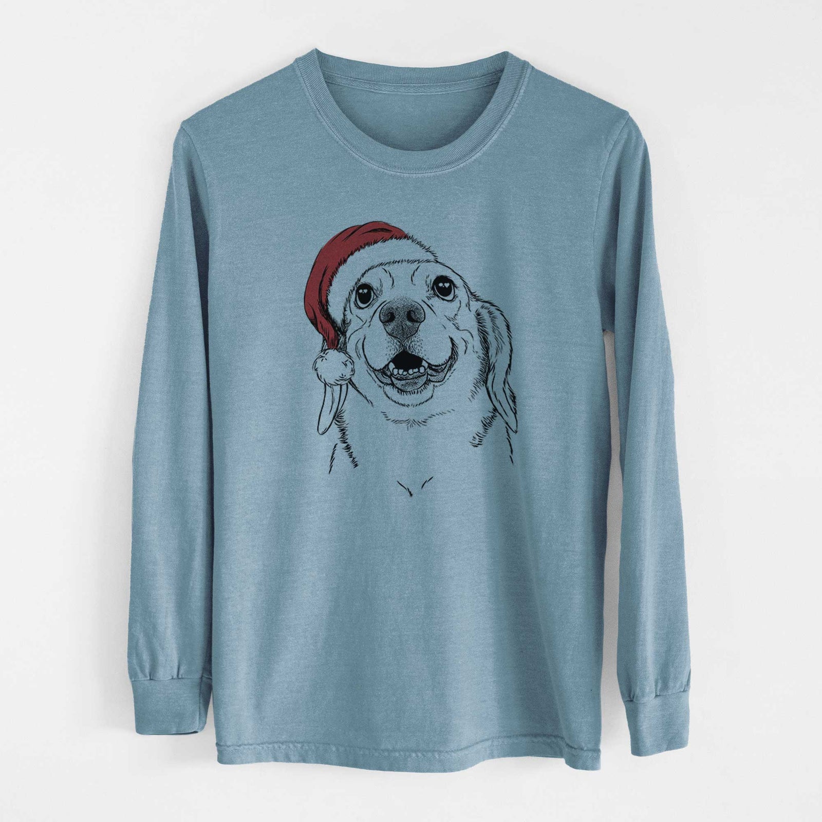 Santa Minnie the Corgle - Heavyweight 100% Cotton Long Sleeve