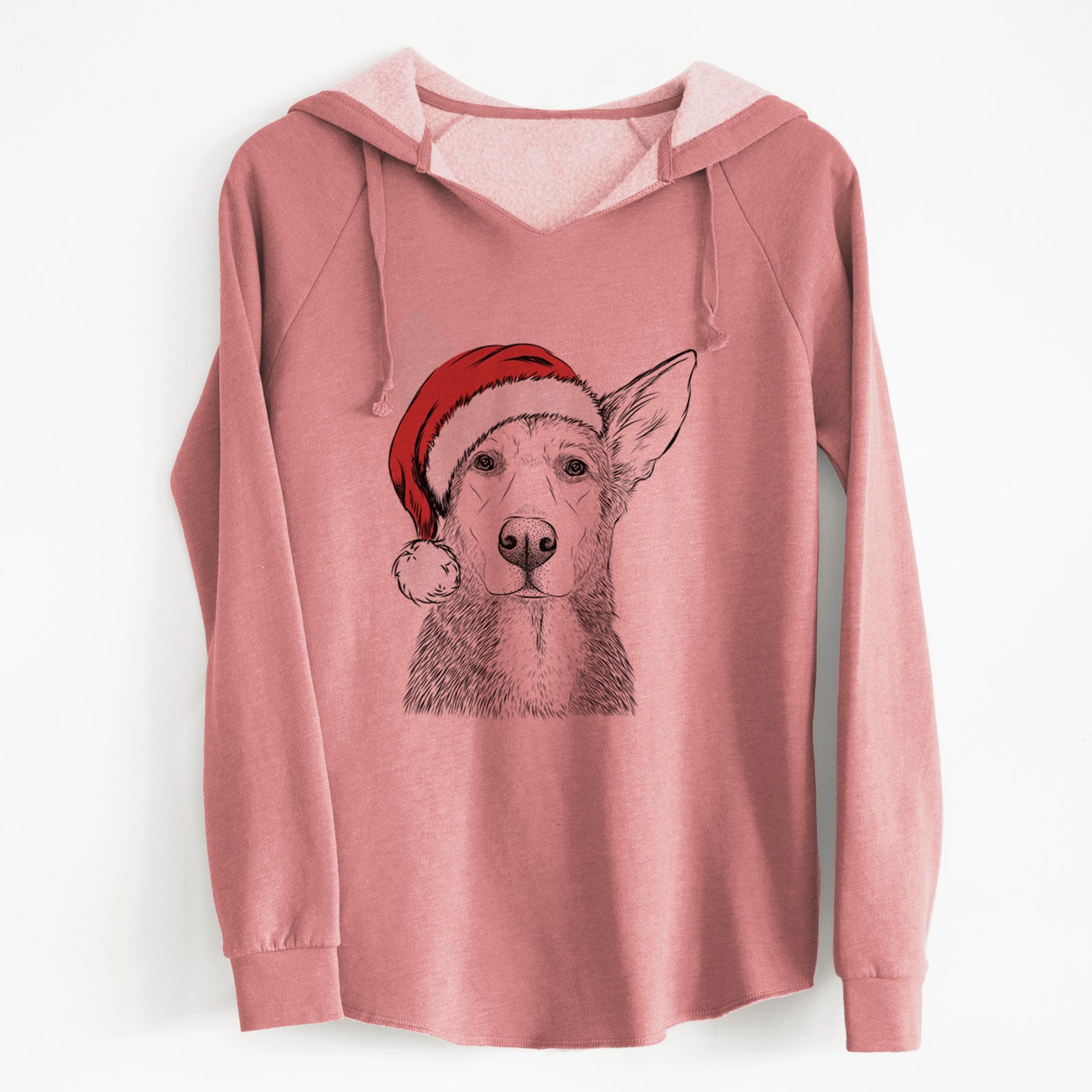 Santa Misty the German Shepherd Mix - Cali Wave Hooded Sweatshirt