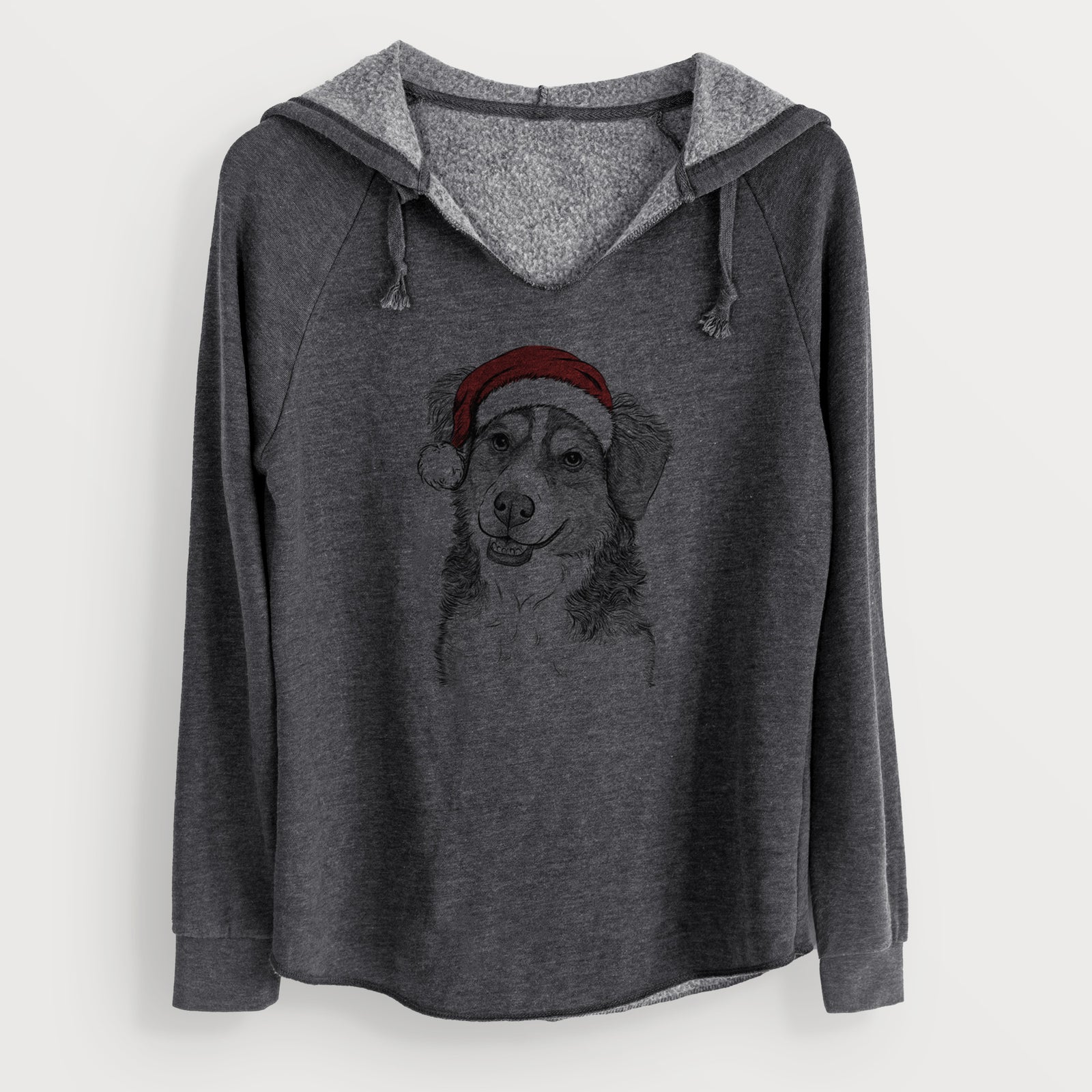 Santa Molly the Miniature Bernedoodle - Cali Wave Hooded Sweatshirt