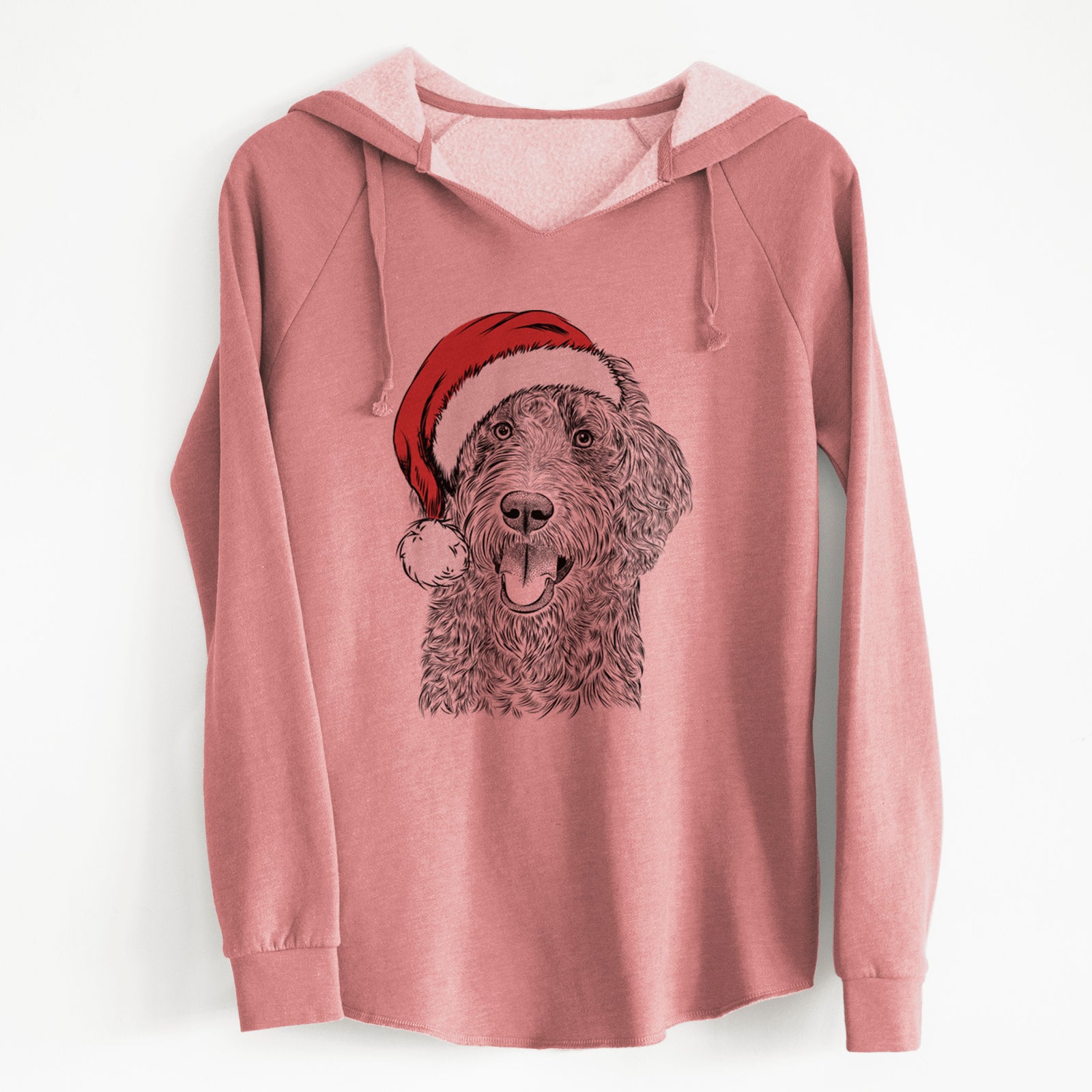 Santa Murr Dog the Labradoodle - Cali Wave Hooded Sweatshirt