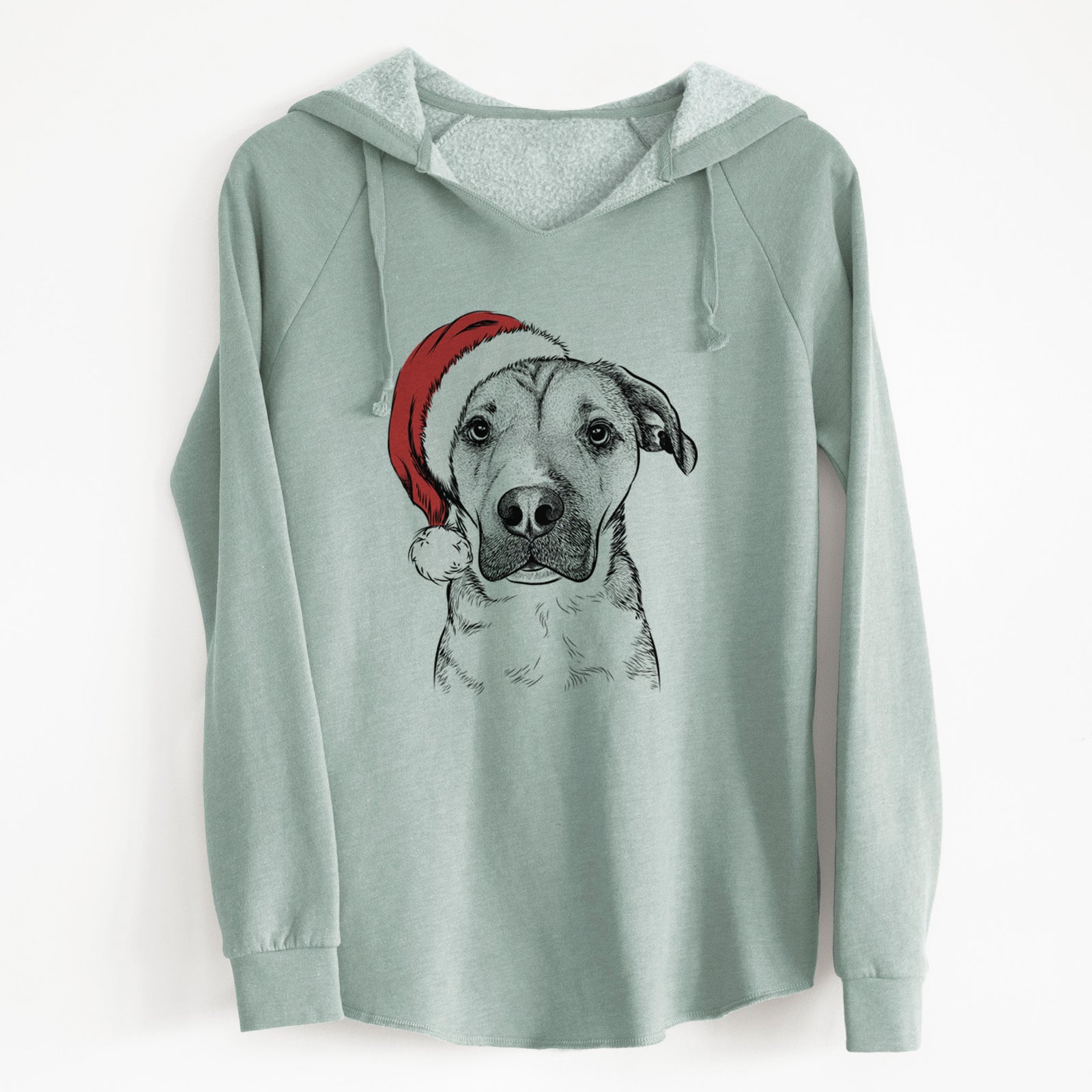 Santa Nemo the Mixed Breed - Cali Wave Hooded Sweatshirt