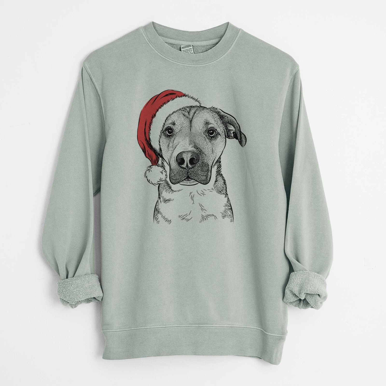 Santa Nemo the Mixed Breed - Unisex Pigment Dyed Crew Sweatshirt