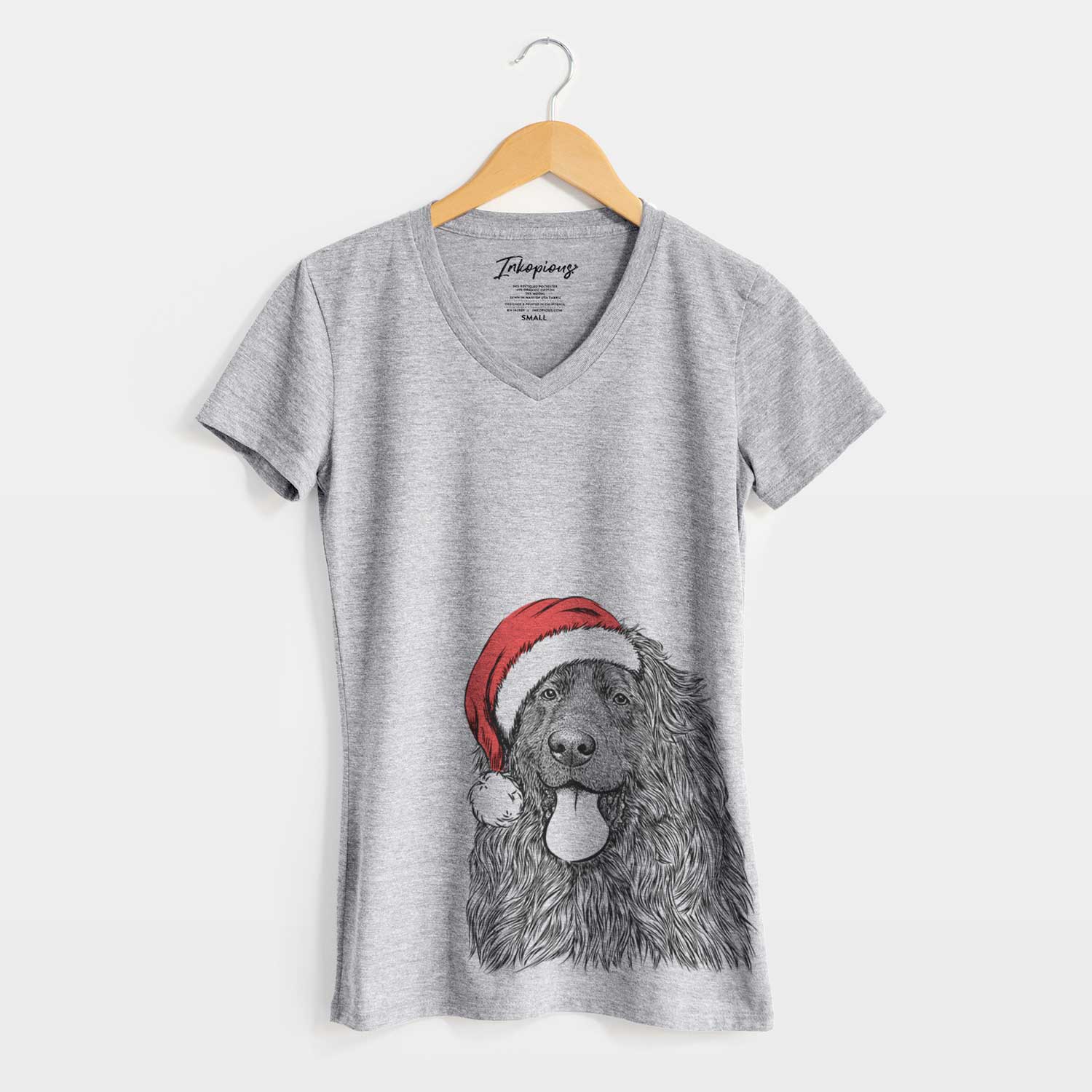 Santa Neptune the Newfoundland - Women's V-neck Shirt