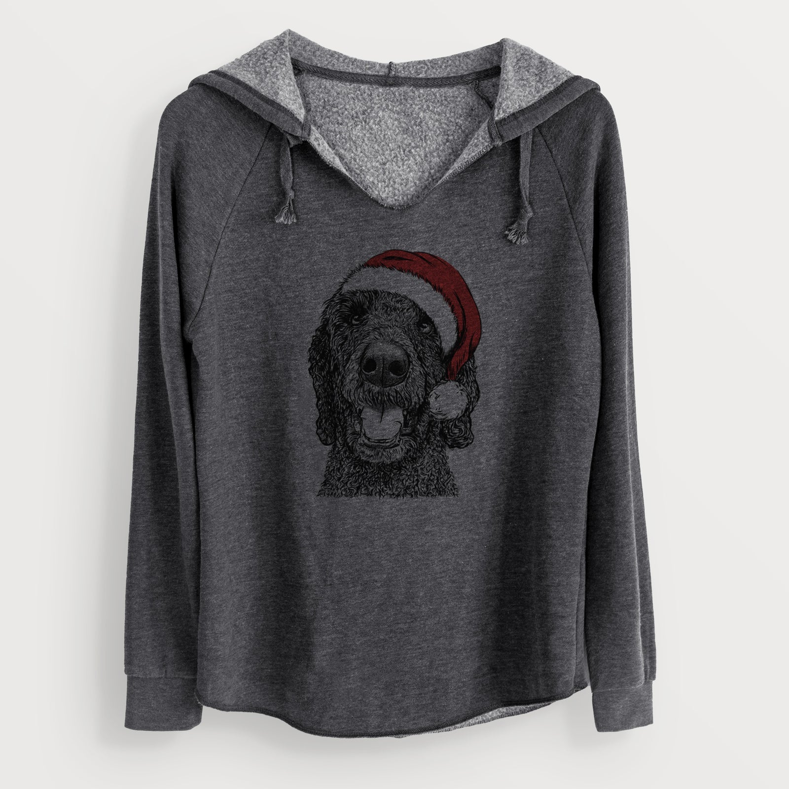 Santa Obi James the Goldendoodle - Cali Wave Hooded Sweatshirt