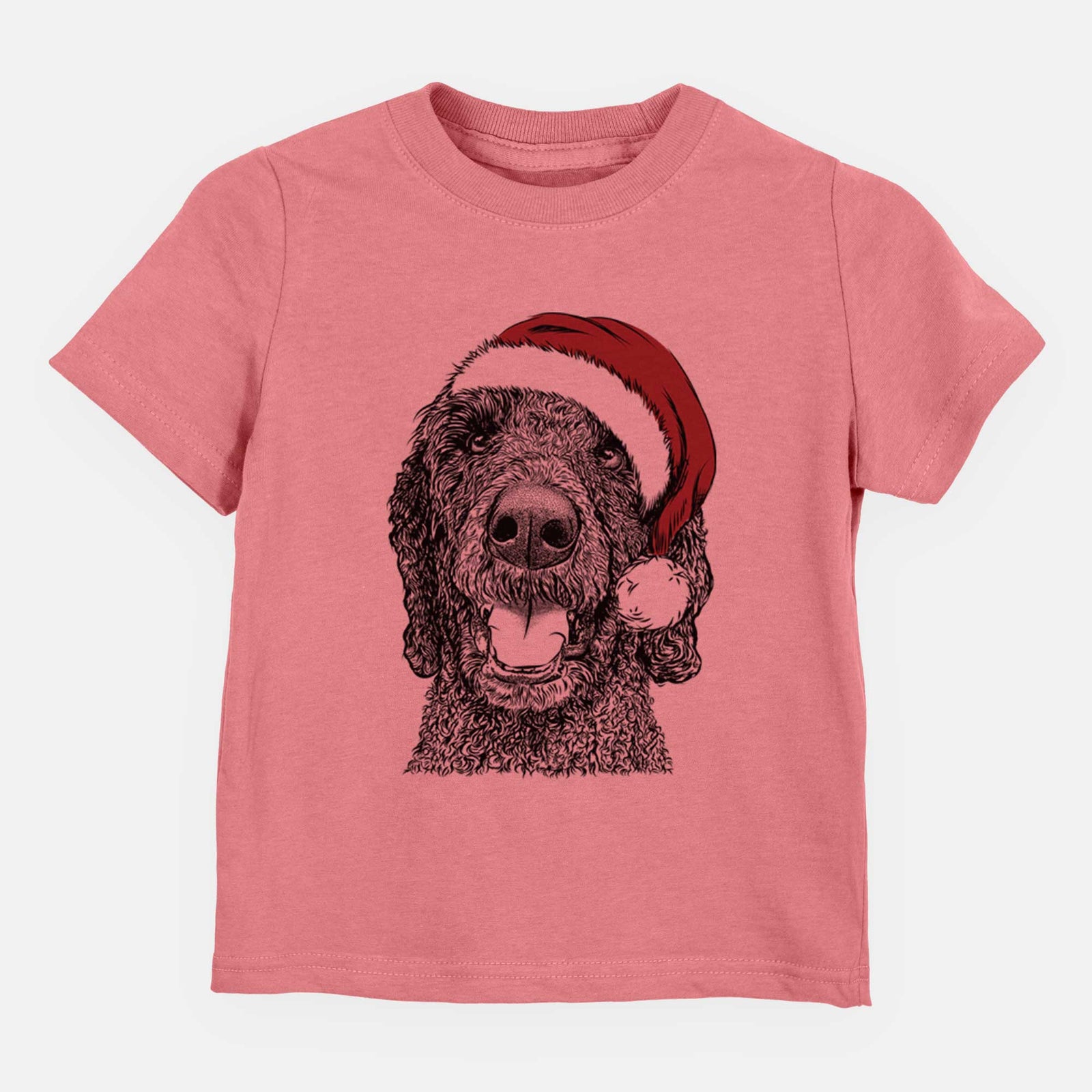 Santa Obi James the Goldendoodle - Kids/Youth/Toddler Shirt