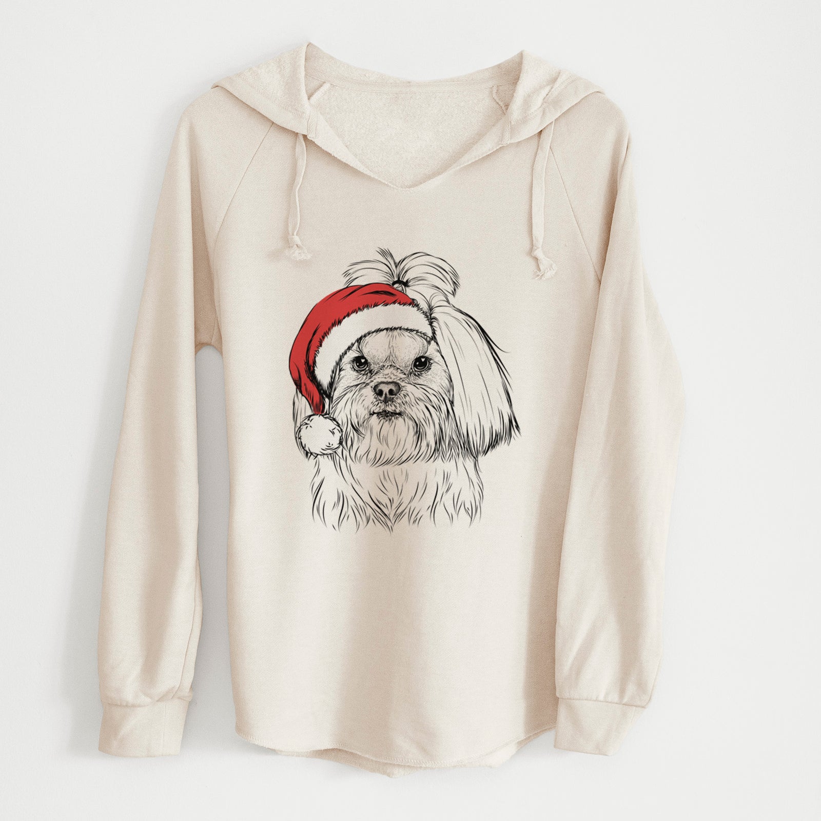Santa Olga the Shih Tzu - Cali Wave Hooded Sweatshirt