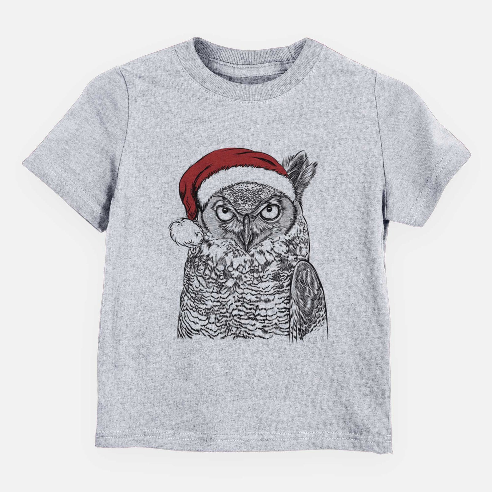 Santa Ozwald the Grey Horned Owl - Kids/Youth/Toddler Shirt