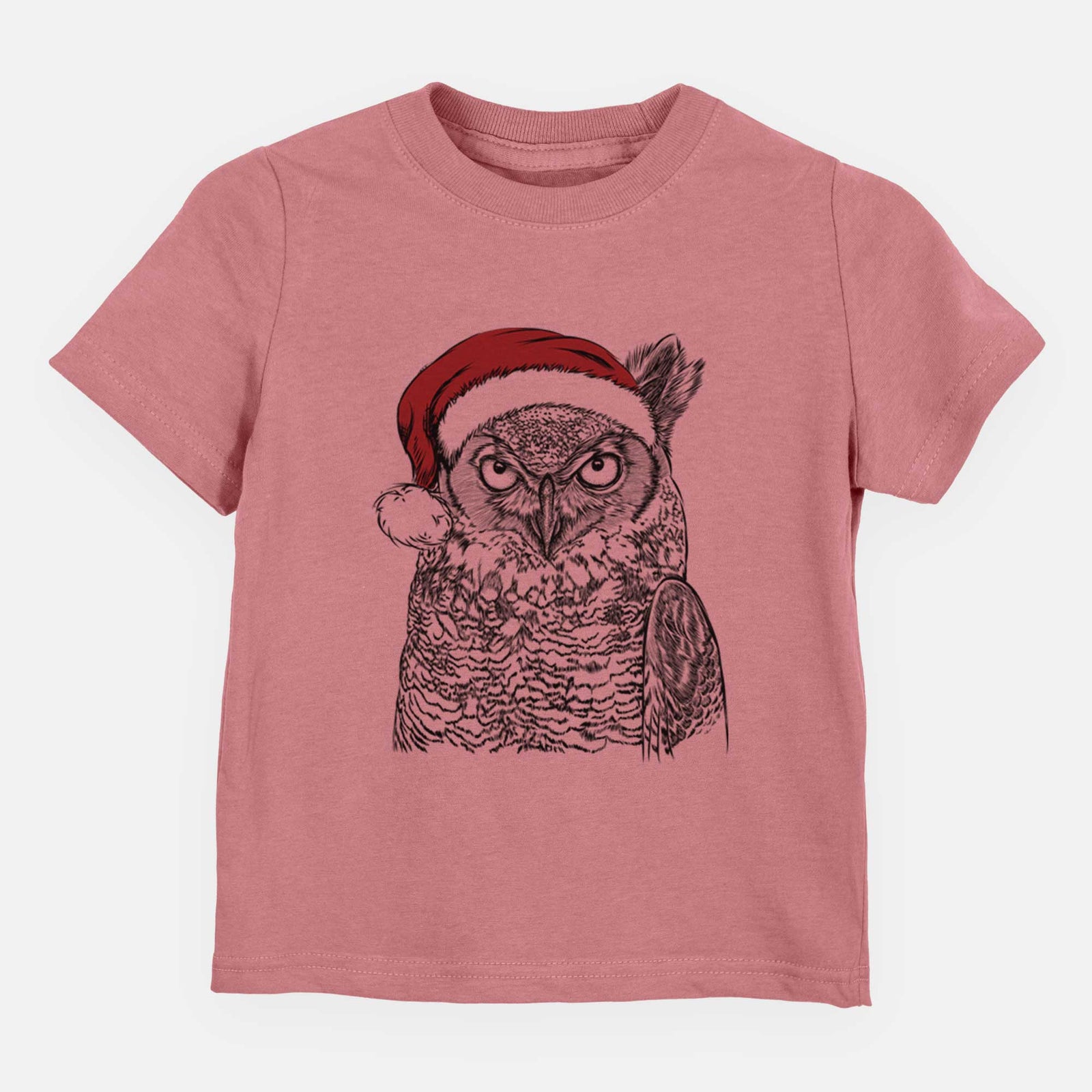 Santa Ozwald the Grey Horned Owl - Kids/Youth/Toddler Shirt