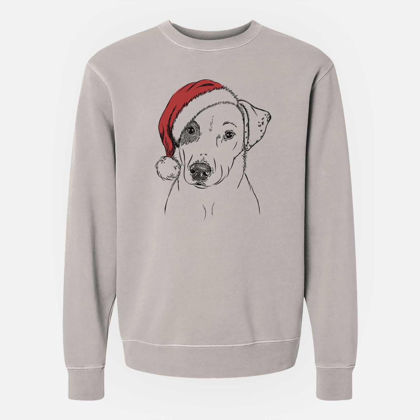 Santa P Pie the Mixed Breed - Unisex Pigment Dyed Crew Sweatshirt