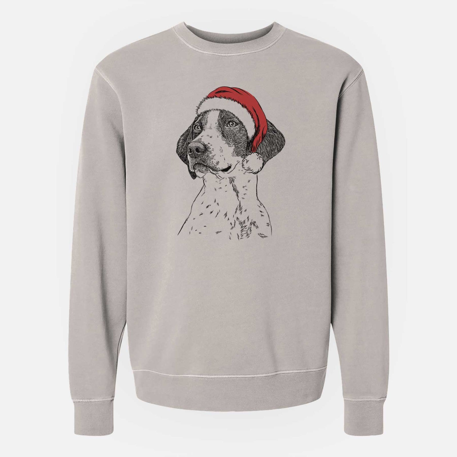 Santa Payton the Mixed Breed - Unisex Pigment Dyed Crew Sweatshirt