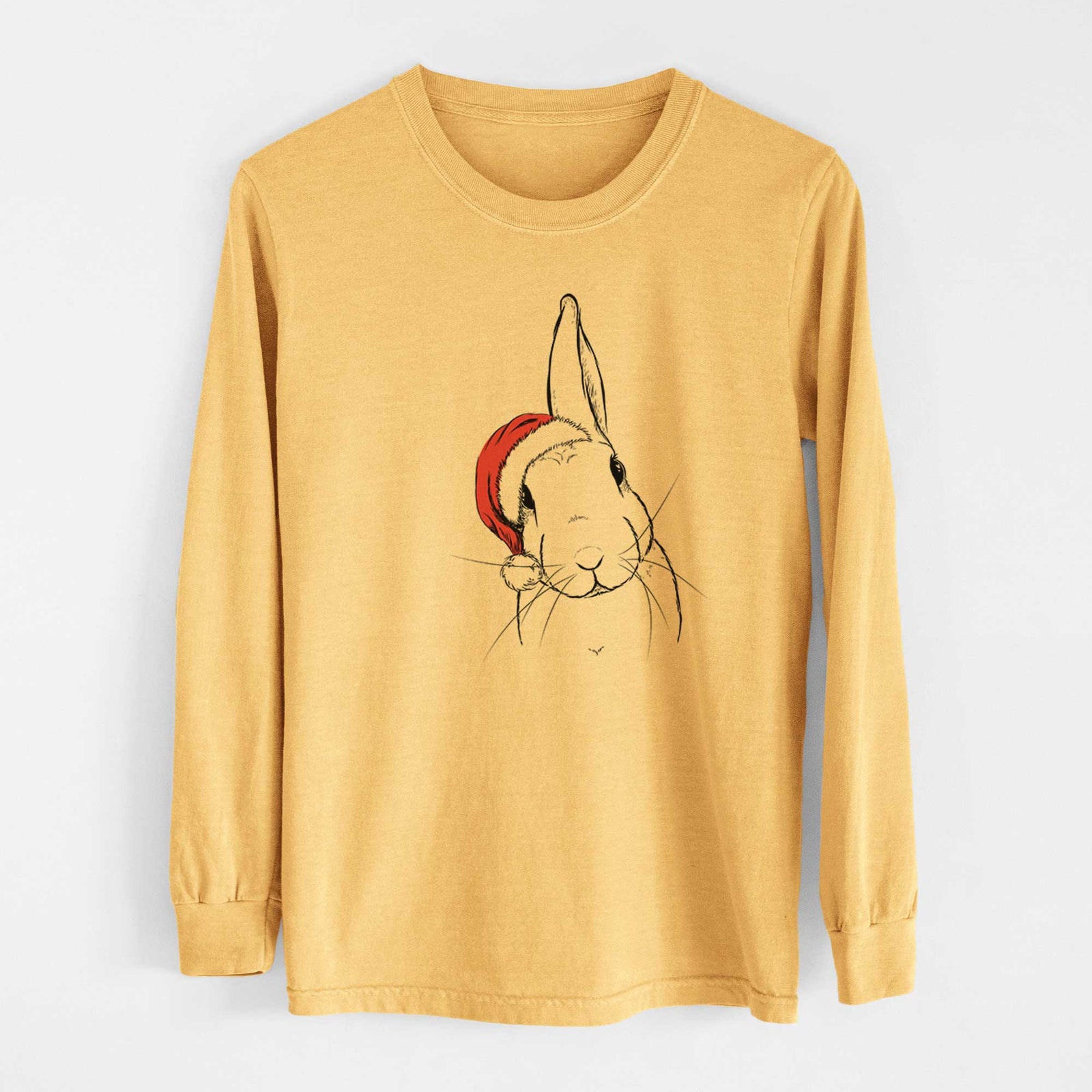 Santa Penny the Belgian Hare - Heavyweight 100% Cotton Long Sleeve
