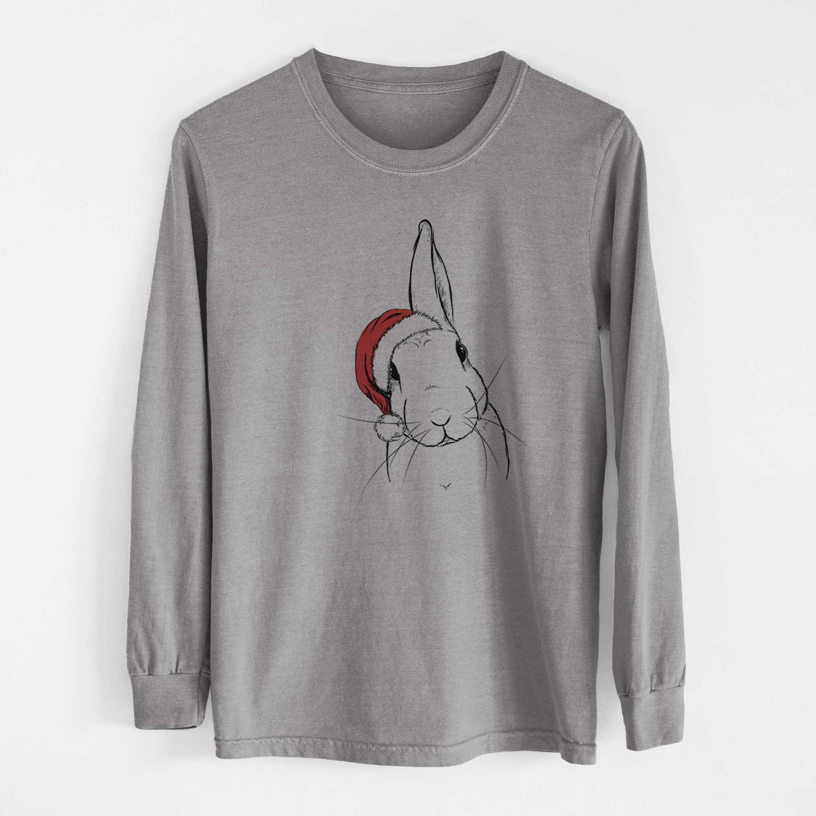 Santa Penny the Belgian Hare - Heavyweight 100% Cotton Long Sleeve