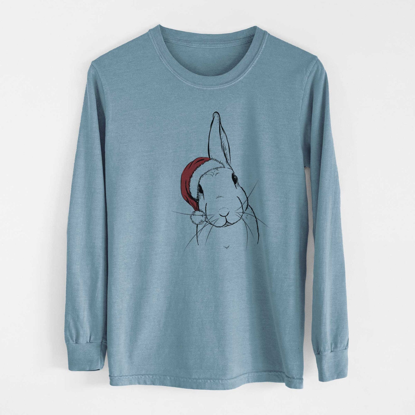 Santa Penny the Belgian Hare - Heavyweight 100% Cotton Long Sleeve