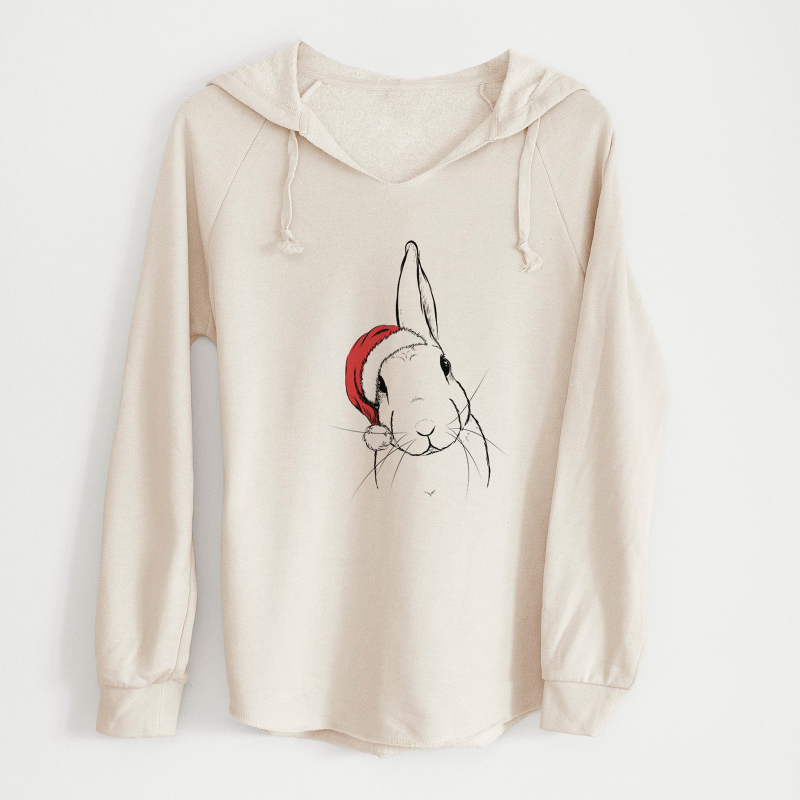 Santa Penny the Belgian Hare - Cali Wave Hooded Sweatshirt