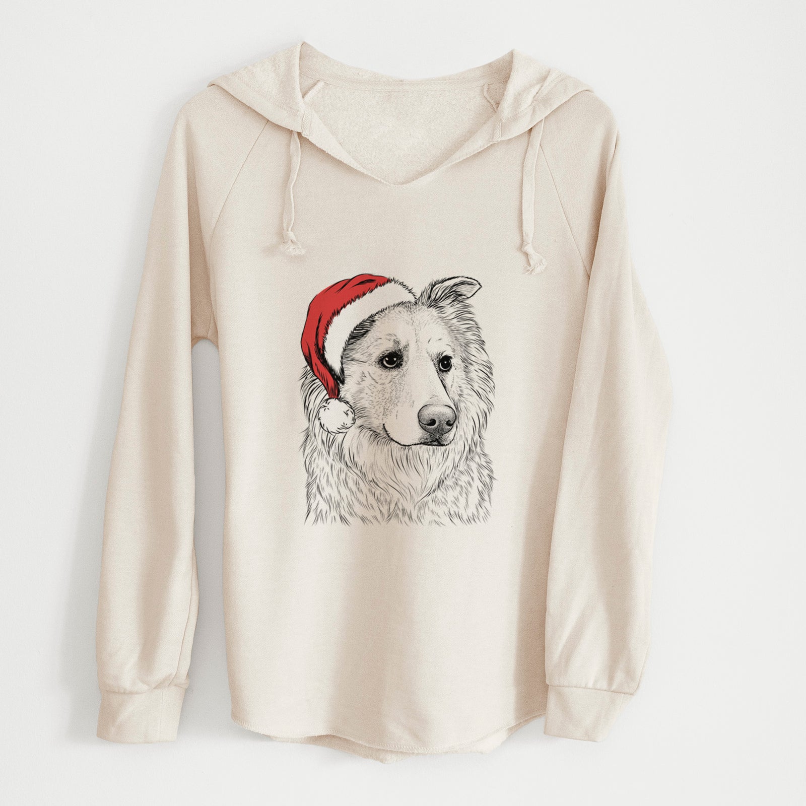 Santa Penny the Chow Mix - Cali Wave Hooded Sweatshirt