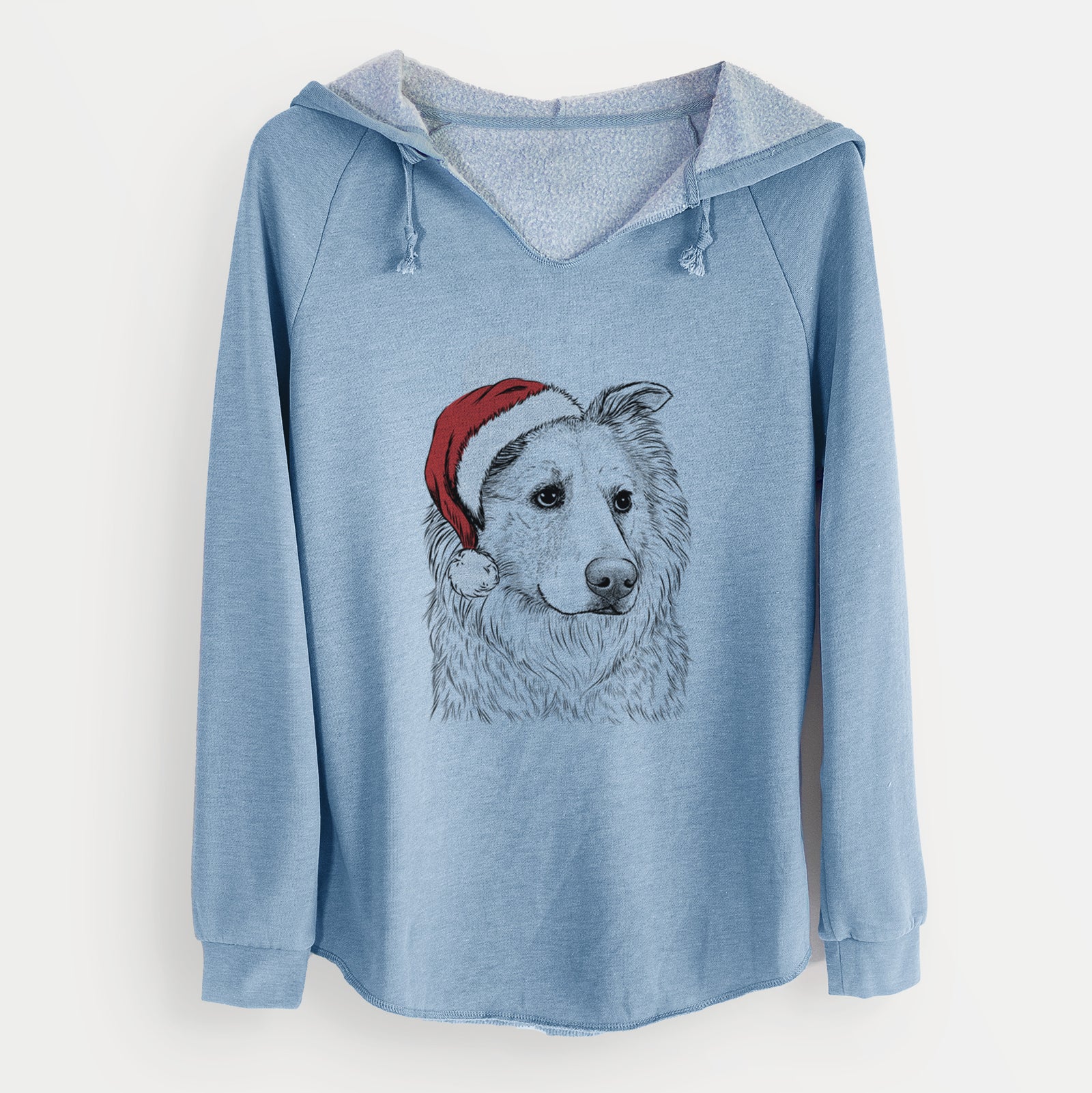 Santa Penny the Chow Mix - Cali Wave Hooded Sweatshirt