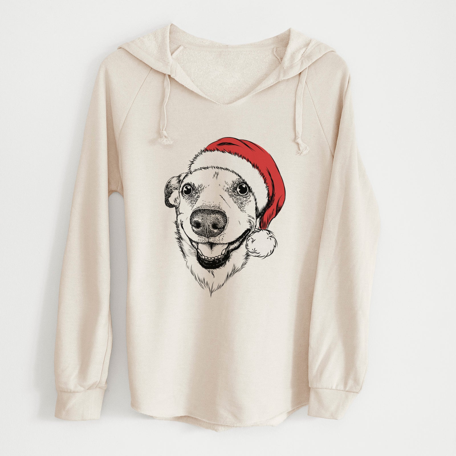 Santa Petrah the Staffy Mix - Cali Wave Hooded Sweatshirt